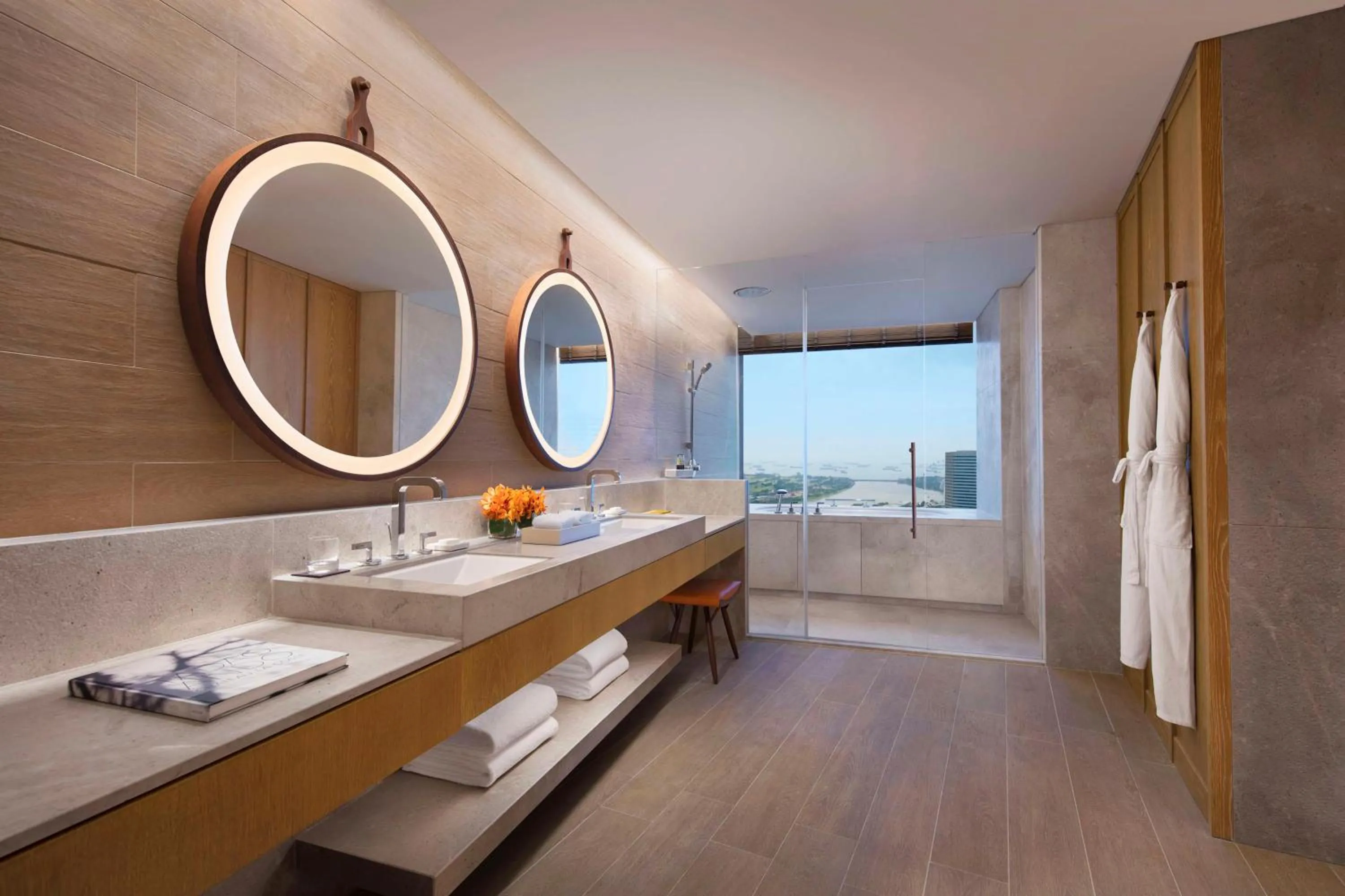 Bathroom in Andaz Singapore, By Hyatt