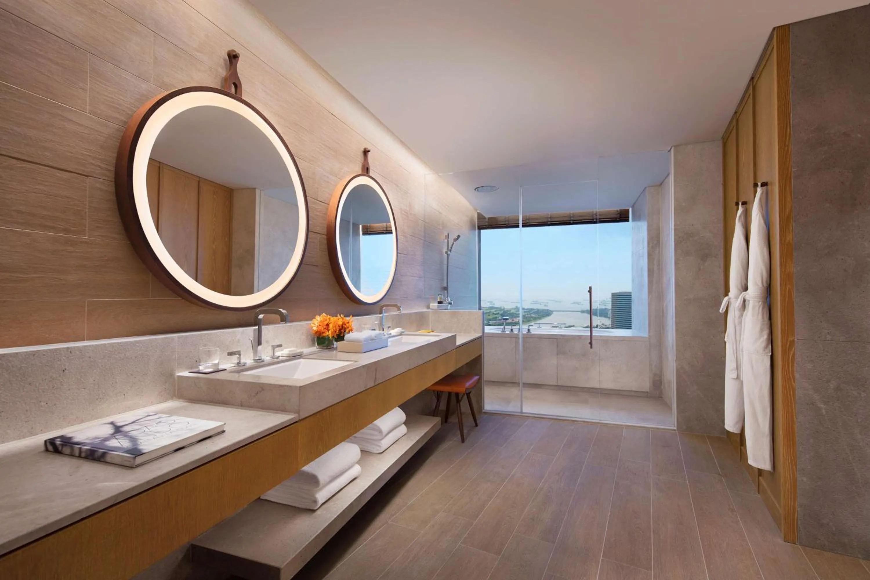 Bathroom in Andaz Singapore, By Hyatt