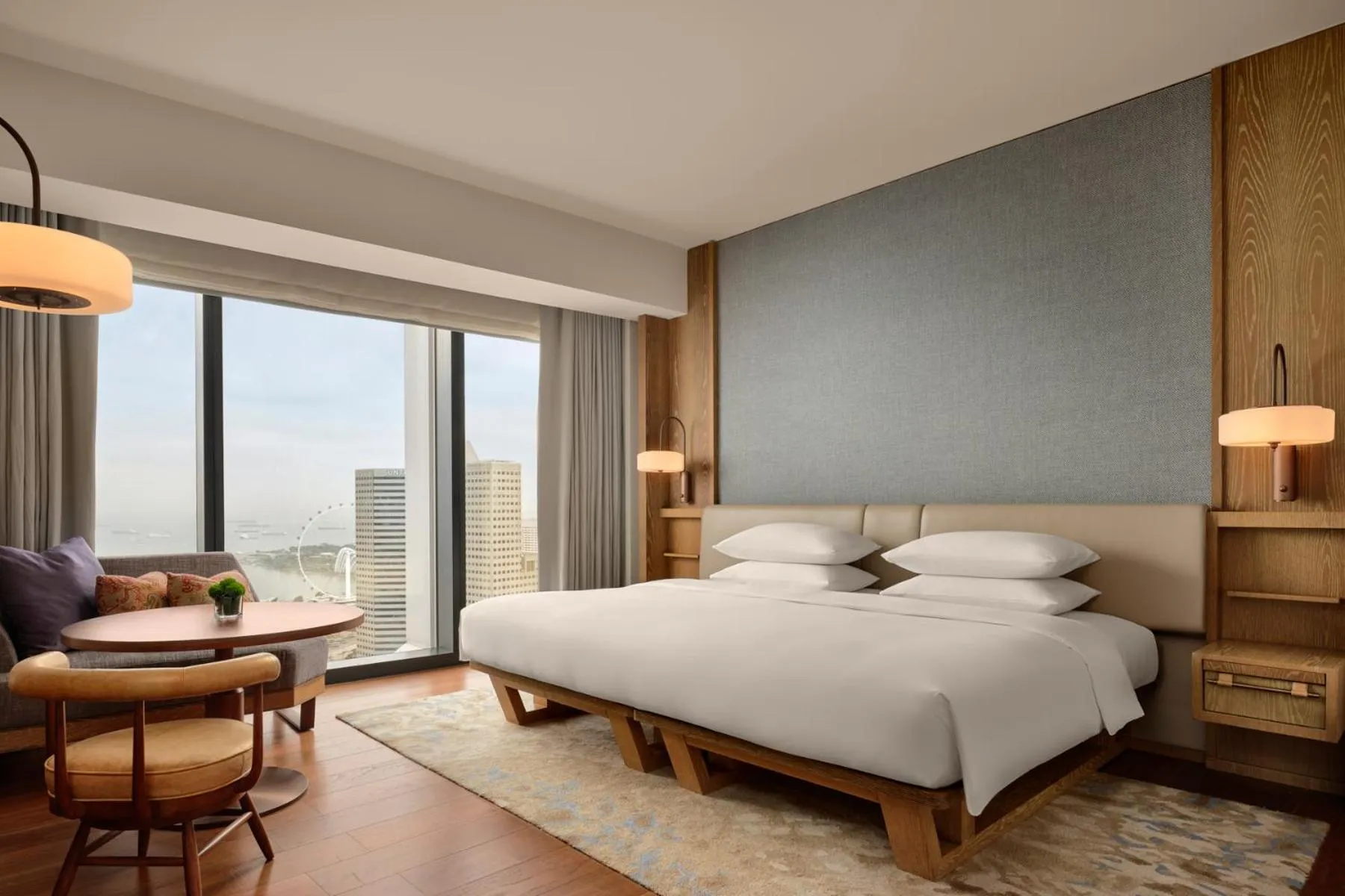 Bed in Andaz Singapore, By Hyatt