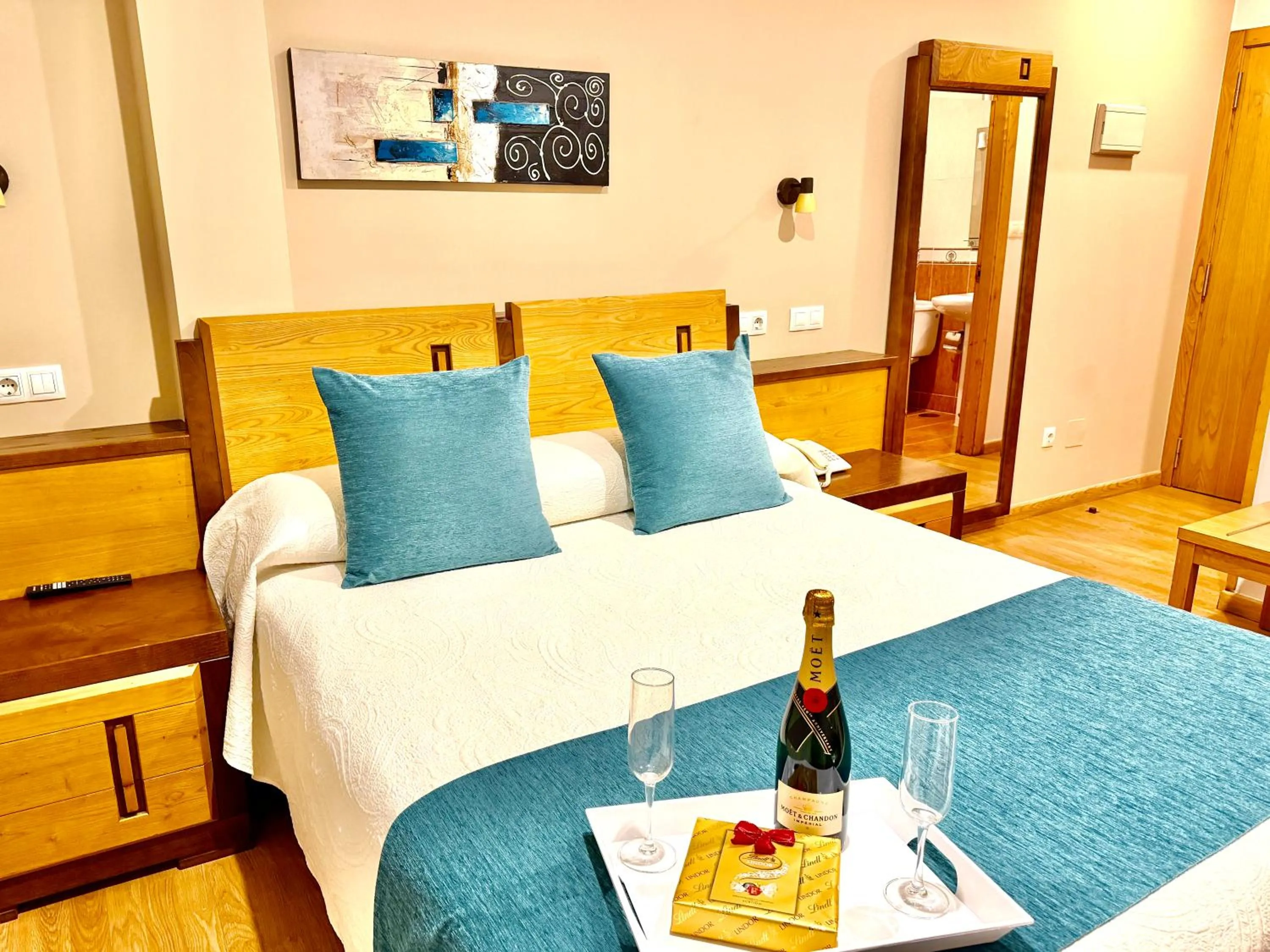 Bed in Hotel Spa Galatea