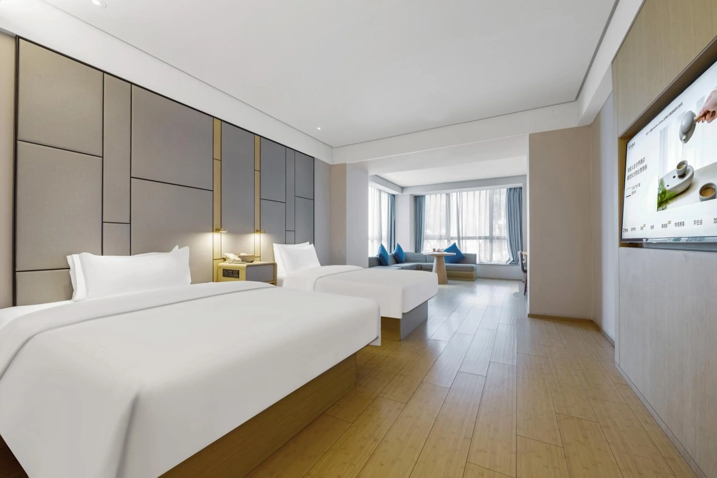 Bed in JI Hotel Shanghai Jinqiao