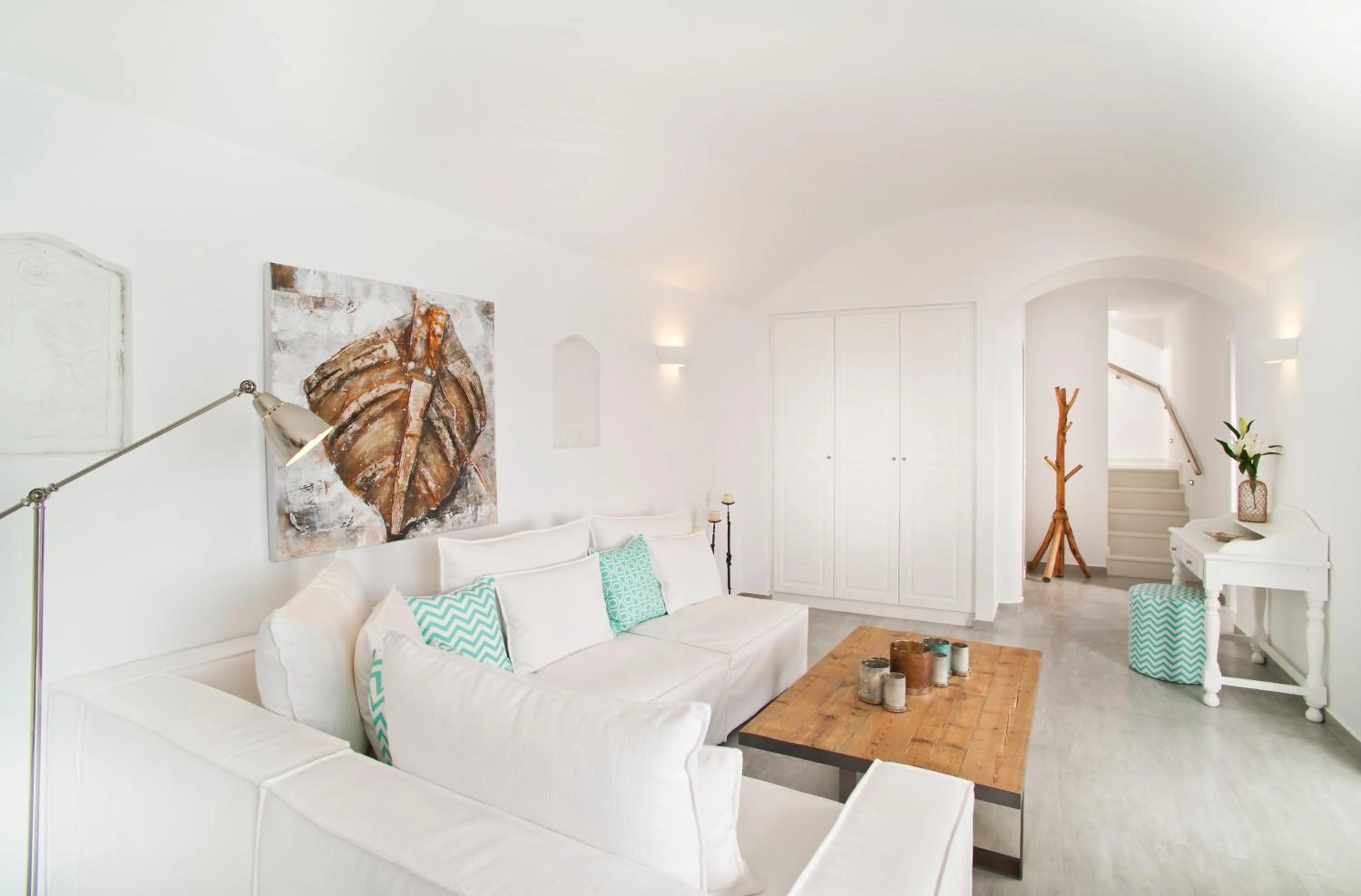 Living room, Bed in Agali Houses