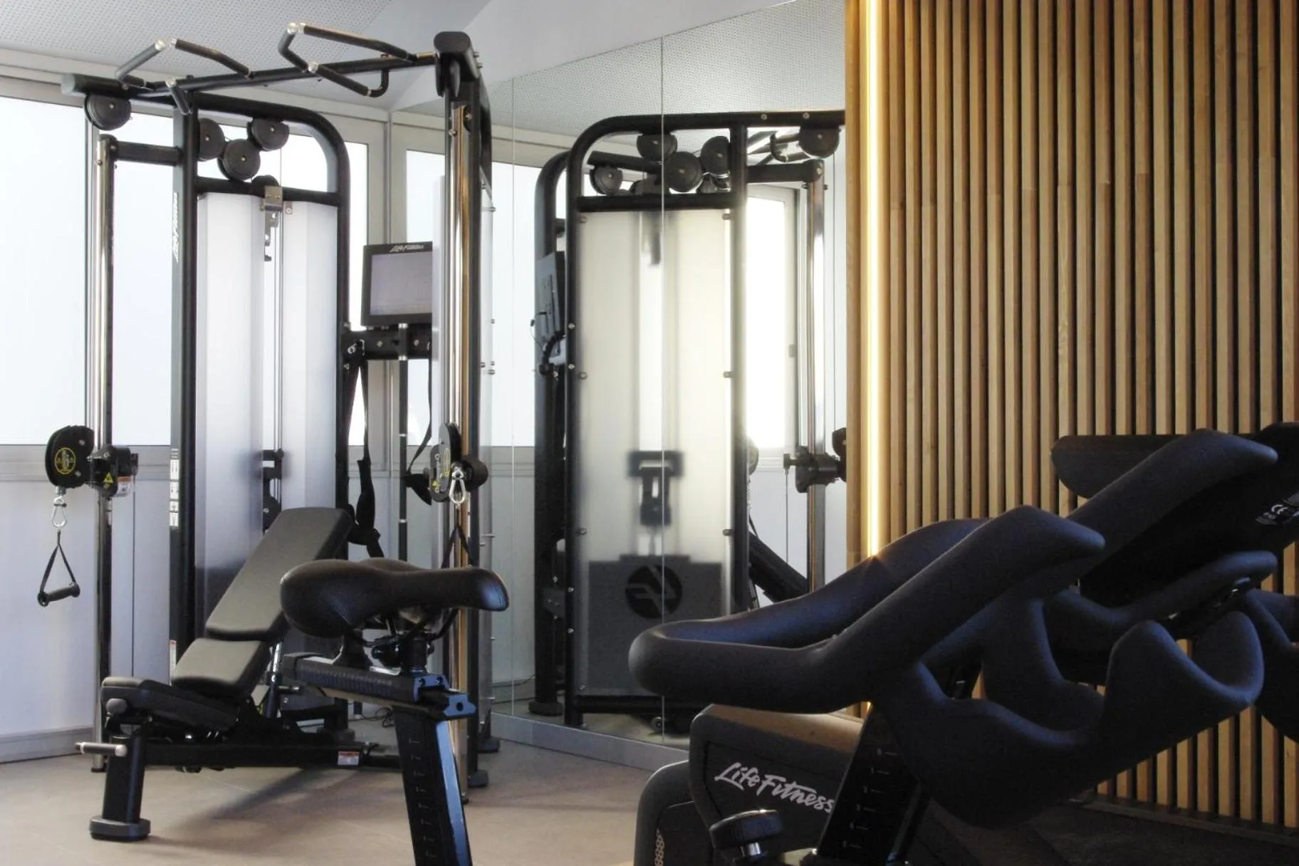 Fitness centre/facilities in 08028 Apartments