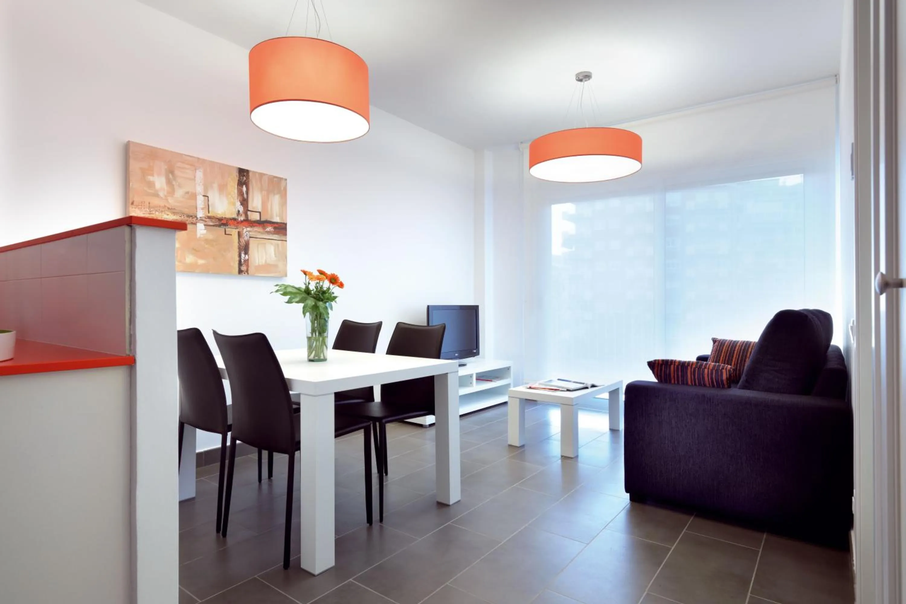 Living room in 08028 Apartments