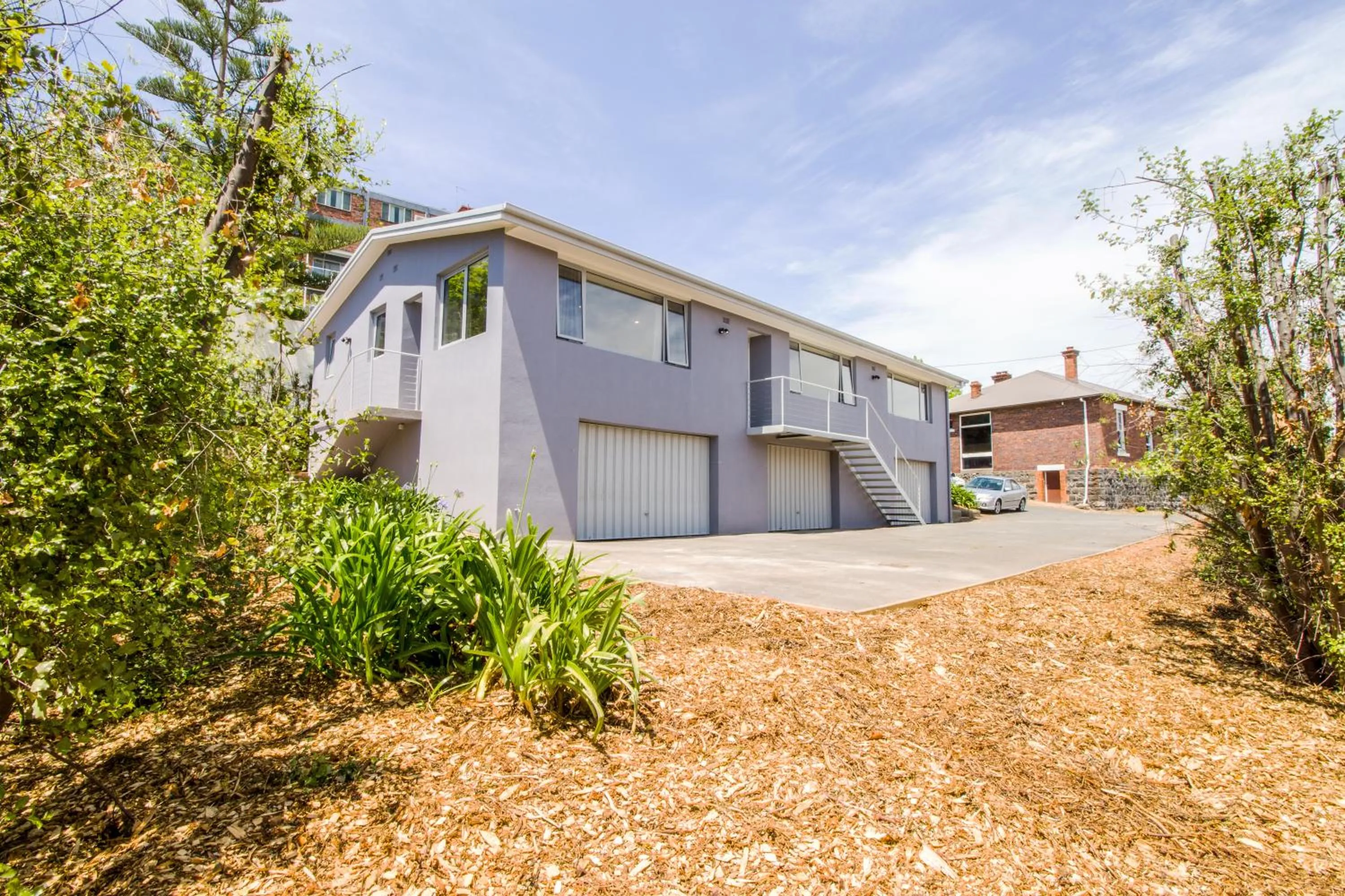 Facade/entrance in CBD Apartments Launceston