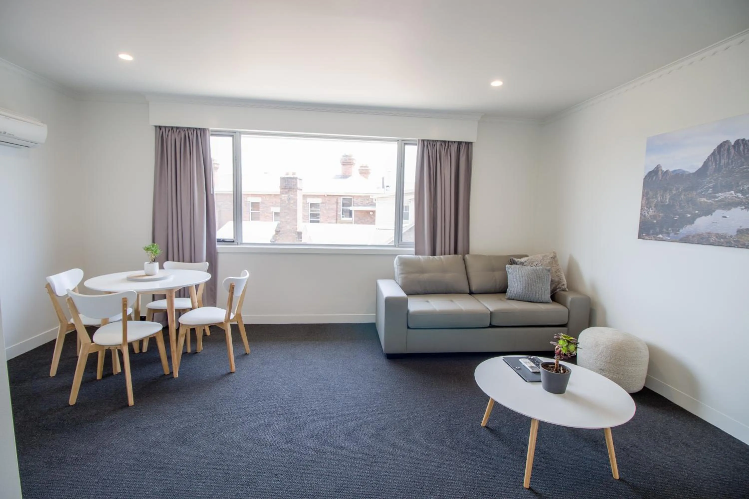 Living room in CBD Apartments Launceston