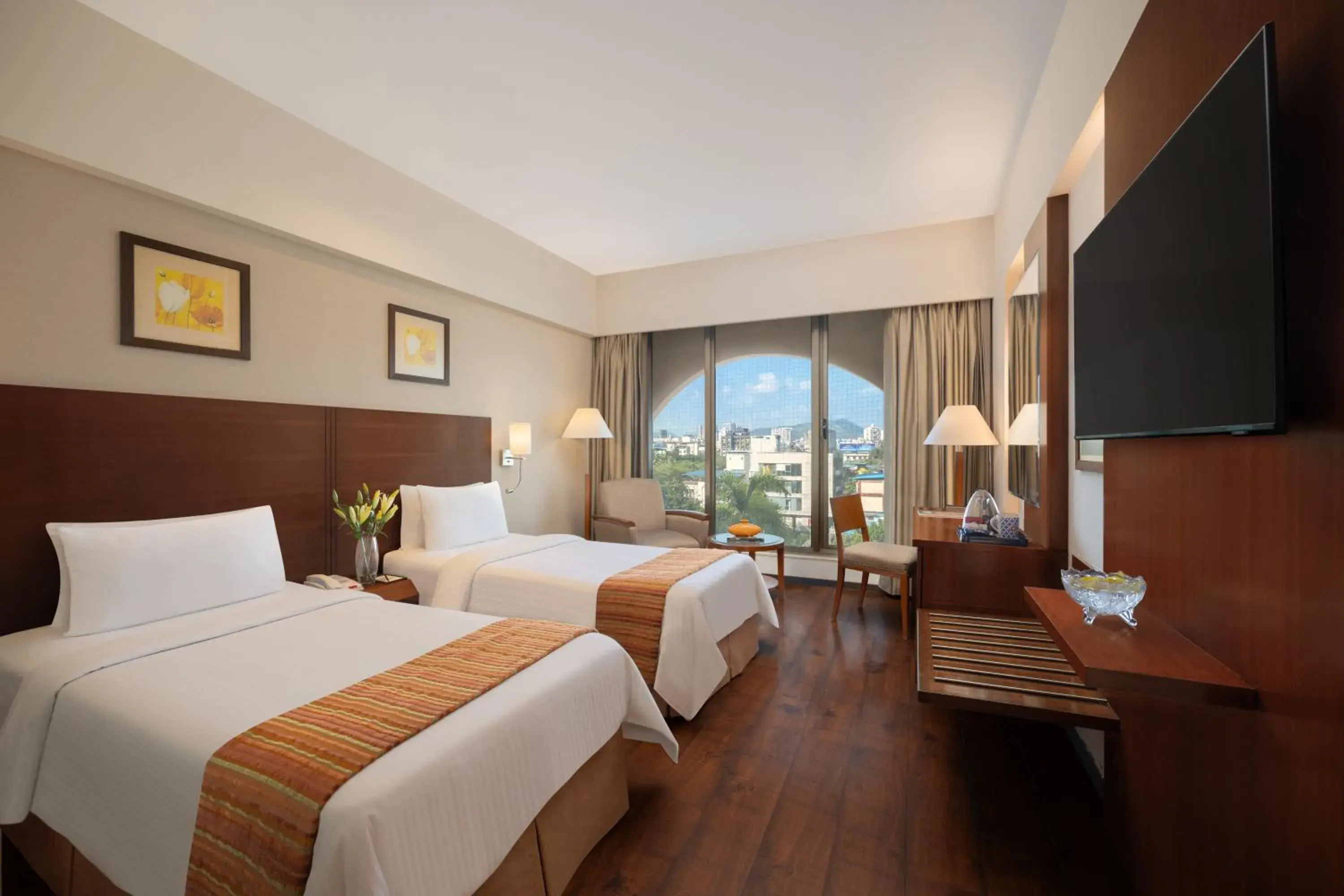 Bed in Fortune Select Exotica, Navi Mumbai - Member ITC Hotels' Group Bed in Fortune Select Exotica, Navi Mumbai - Member ITC Hotels' Group