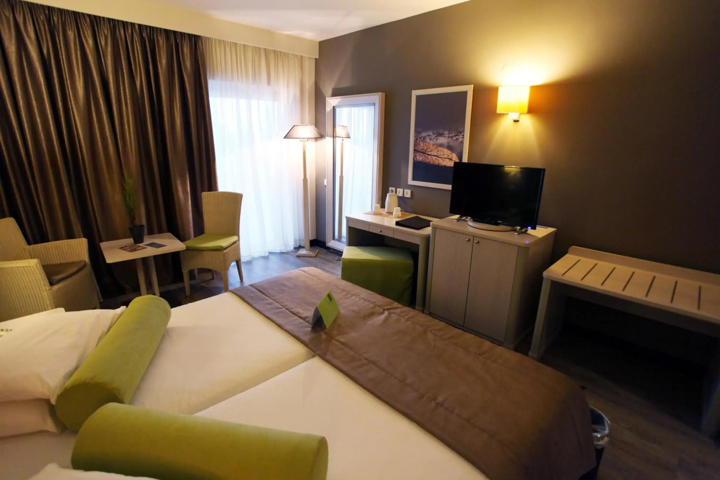 Bed in Dion Palace Resort and Spa Bed in Dion Palace Resort and Spa