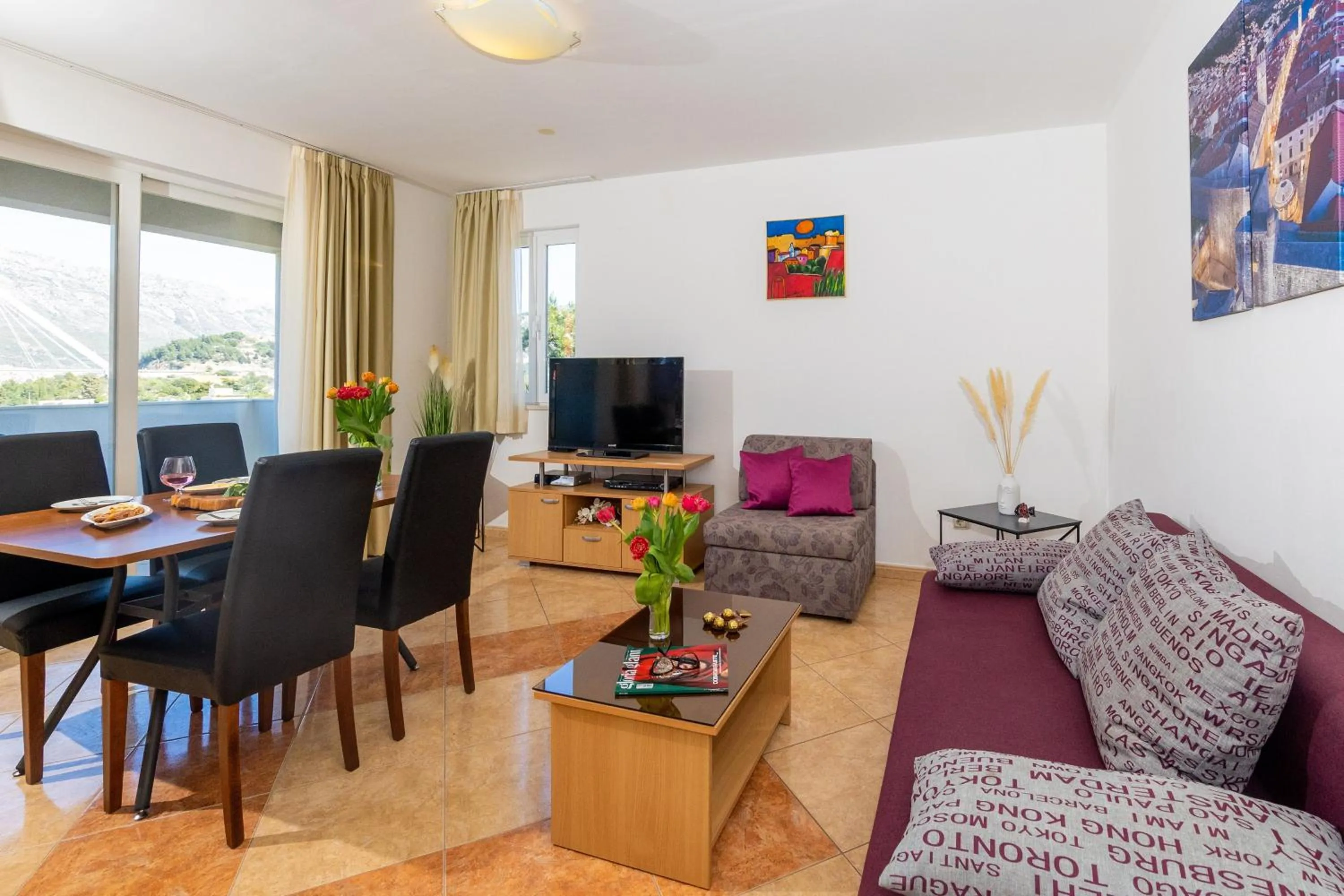 Living room in Villa Erna