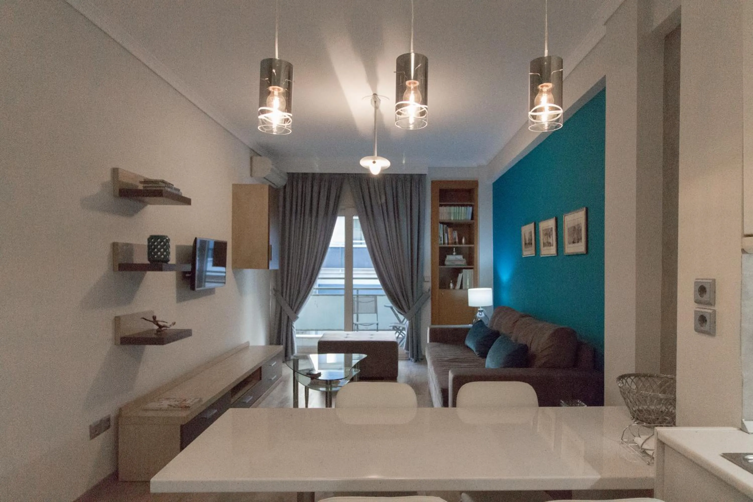 Living room in Luxury Apartment Philoxenia