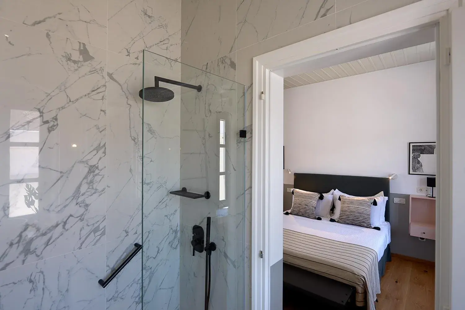 Bathroom, Bed in Argonauta Hotel Bathroom, Bed in Argonauta Hotel