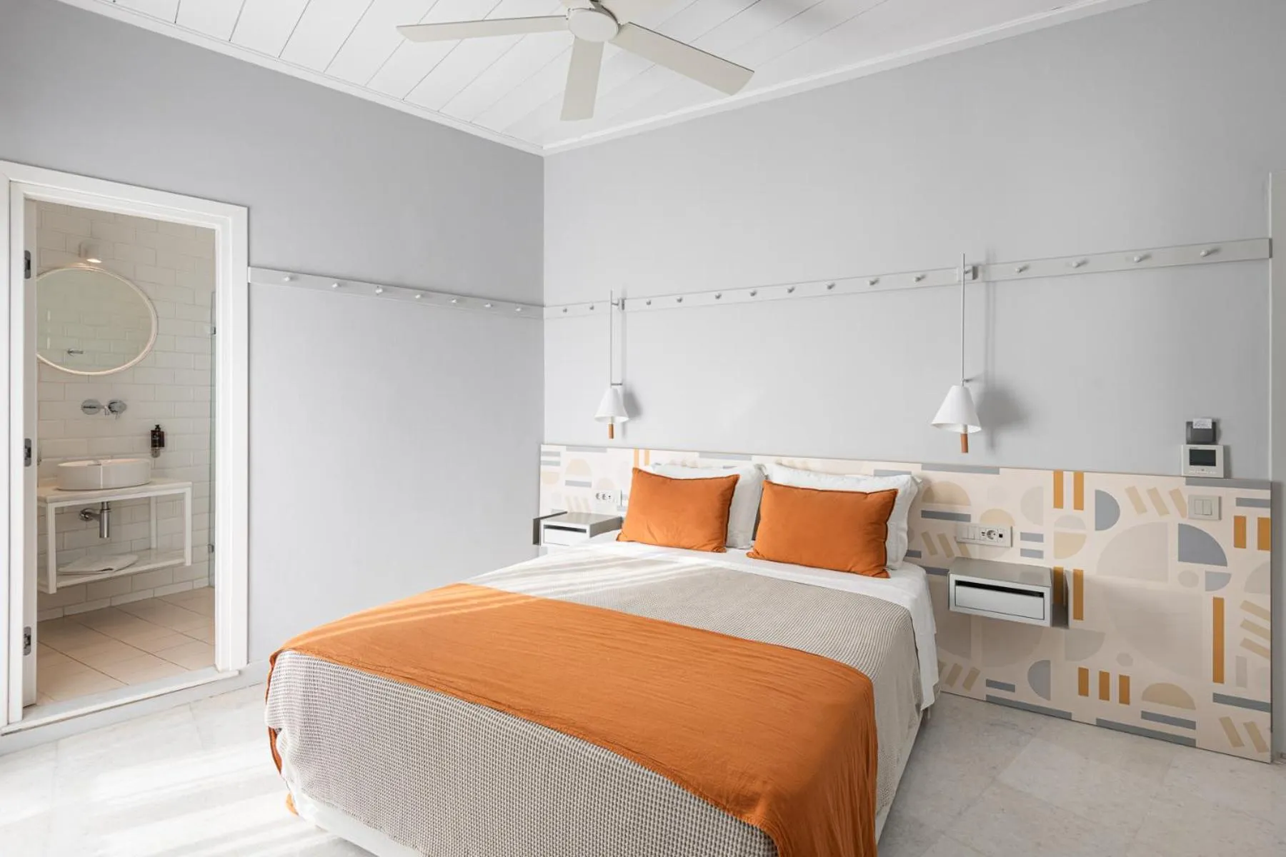 Bed in Argonauta Hotel