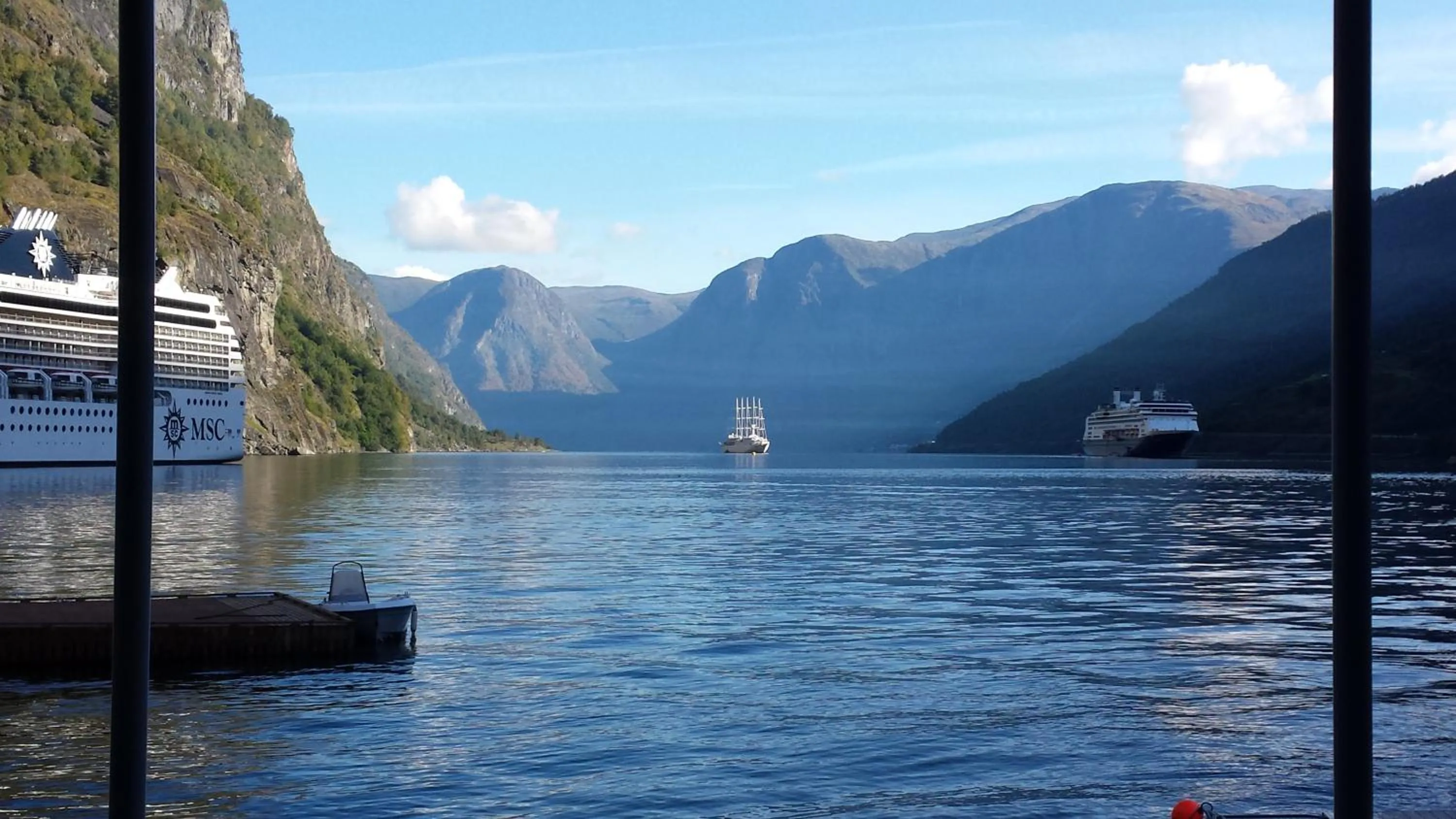 Summer in Flåm Marina