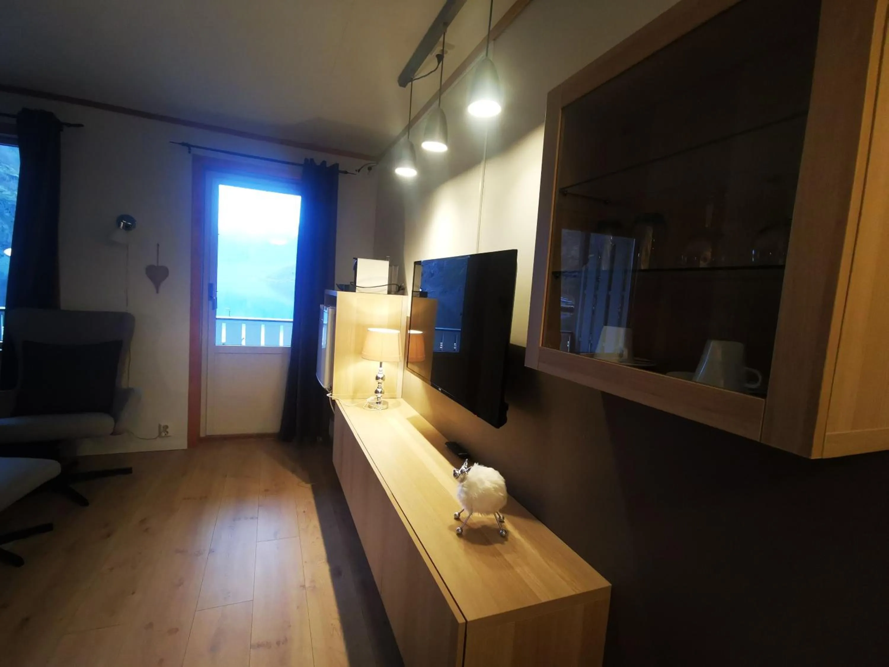 Living room in Flåm Marina