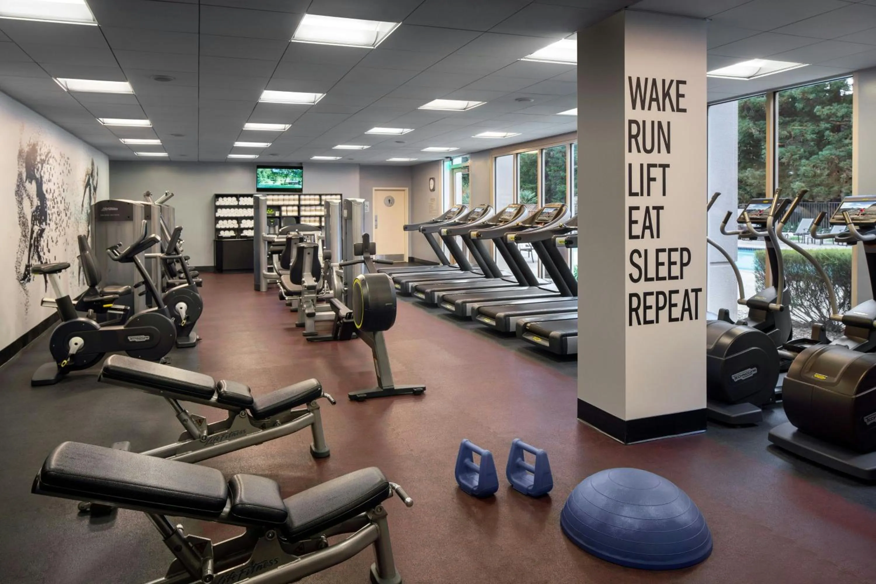 Fitness centre/facilities in San Ramon Marriott