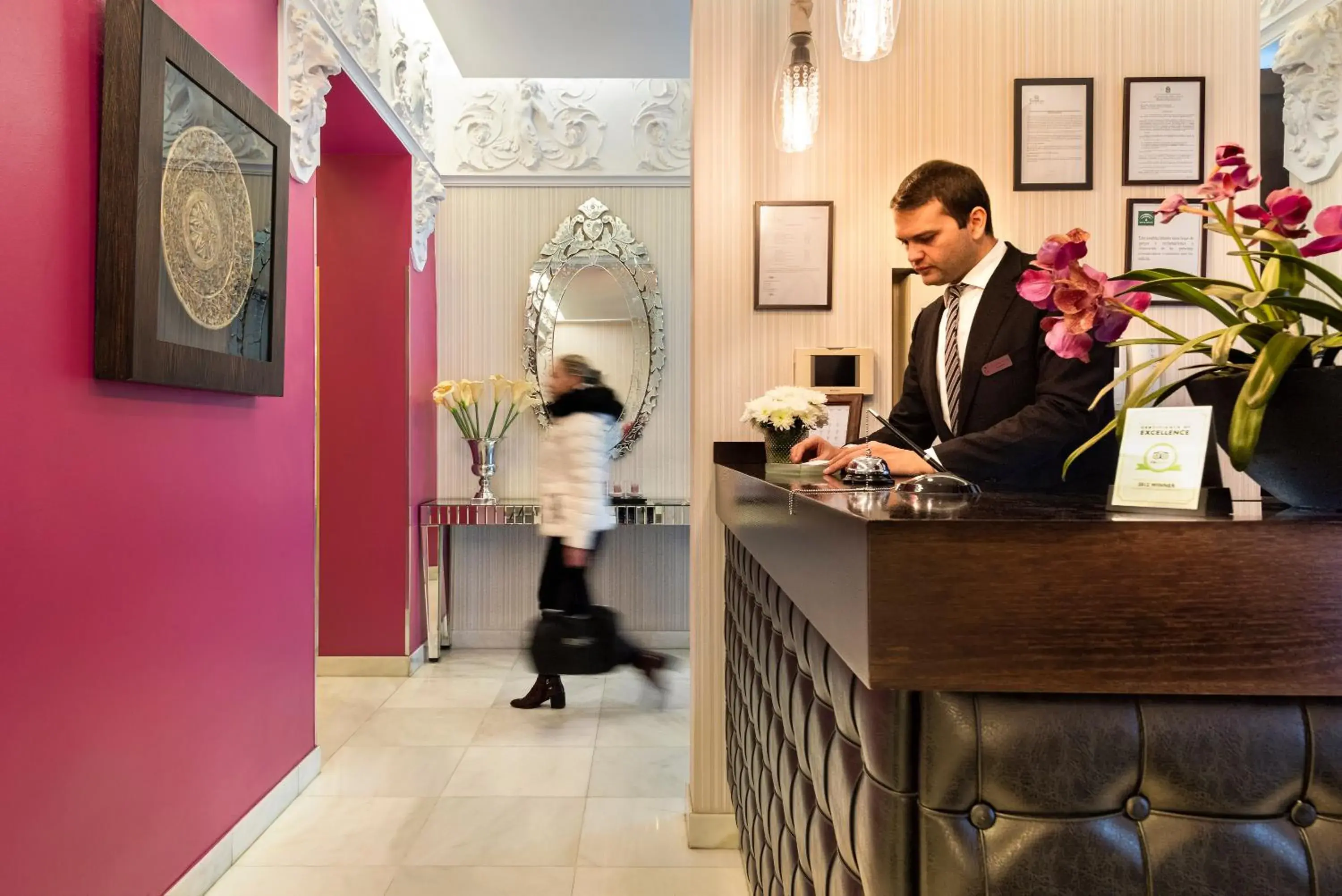 Lobby or reception in La Casa de la Trinidad Lobby or reception in La Casa de la Trinidad