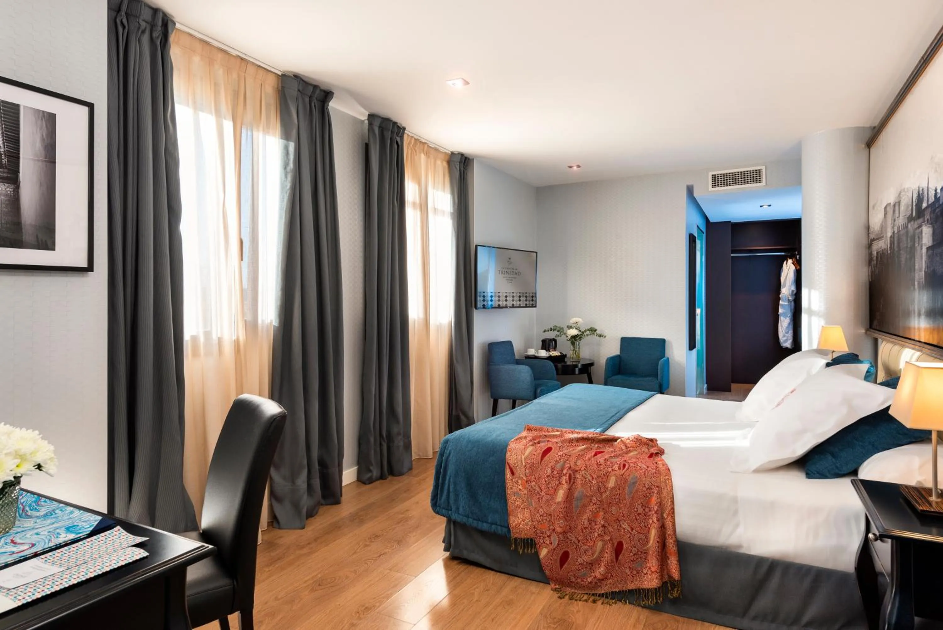 Decorative detail, Bed in La Casa de la Trinidad