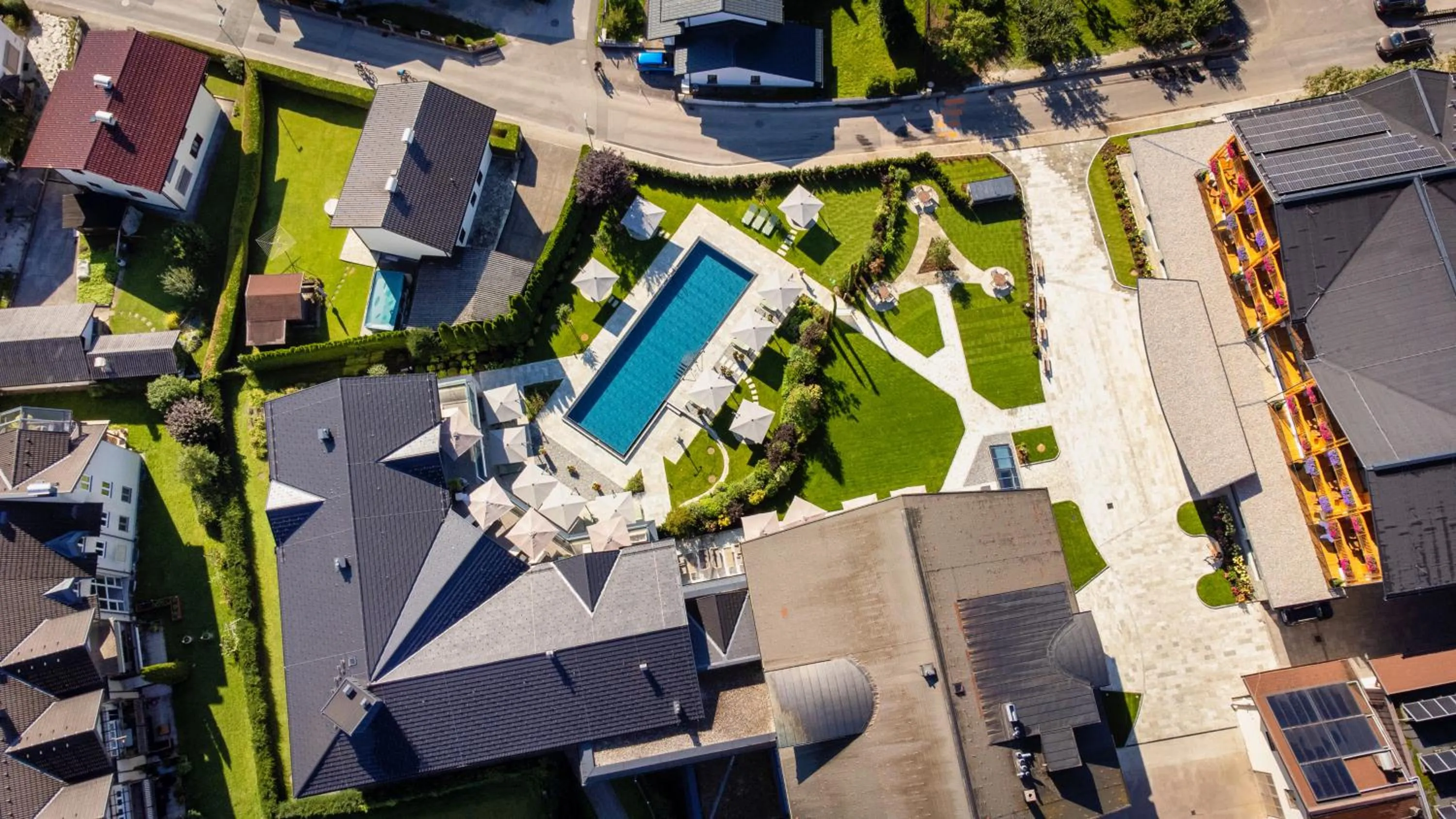 Pool view in Hotel Grünauerhof