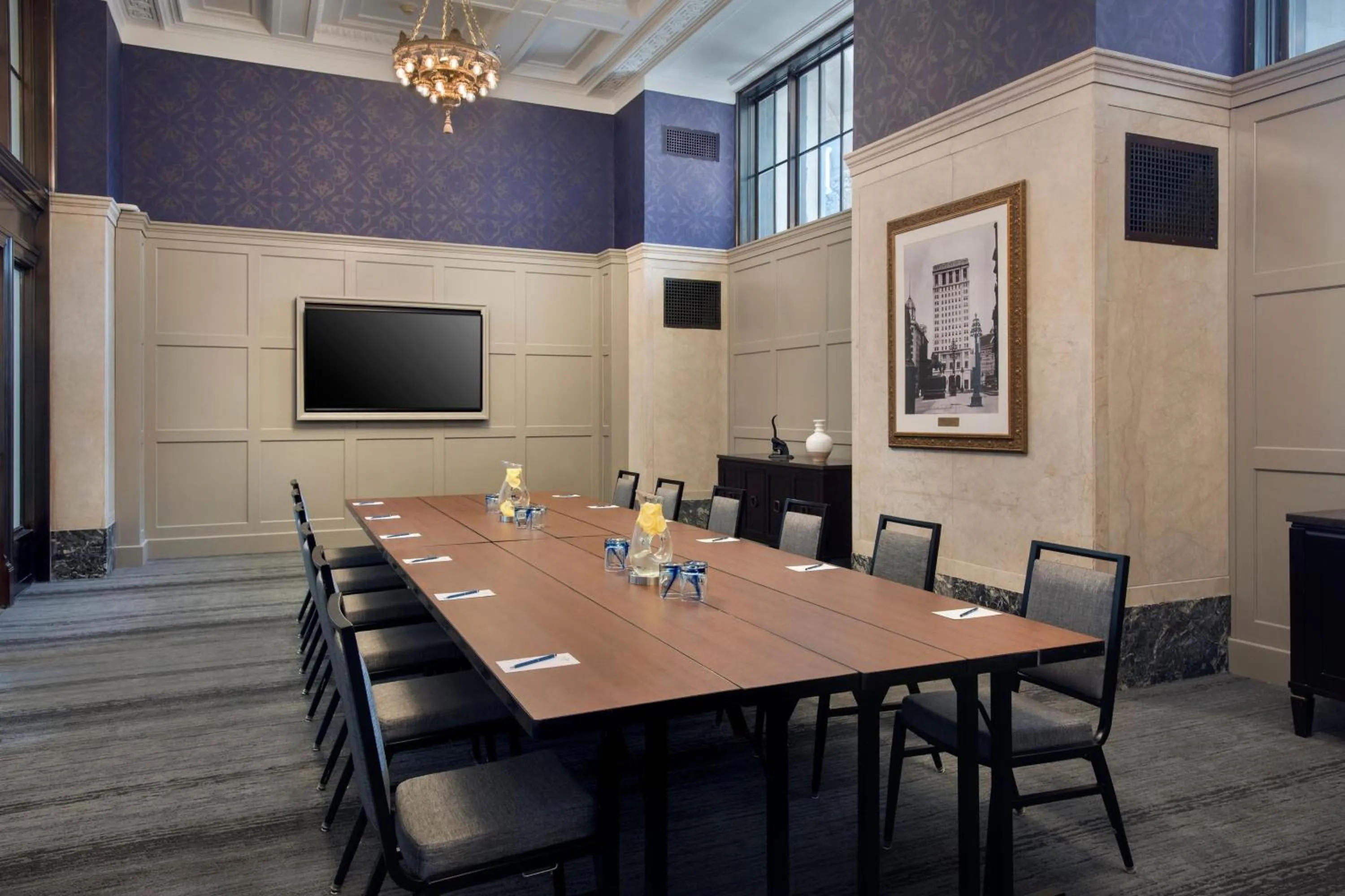 Meeting/conference room in The Notary Hotel, Philadelphia, Autograph Collection