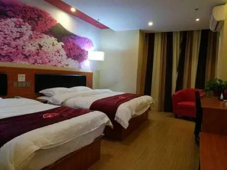 Bed in Thank Inn Chain Hotel Zhejiang Huzhou Changxing Town Qingfang City