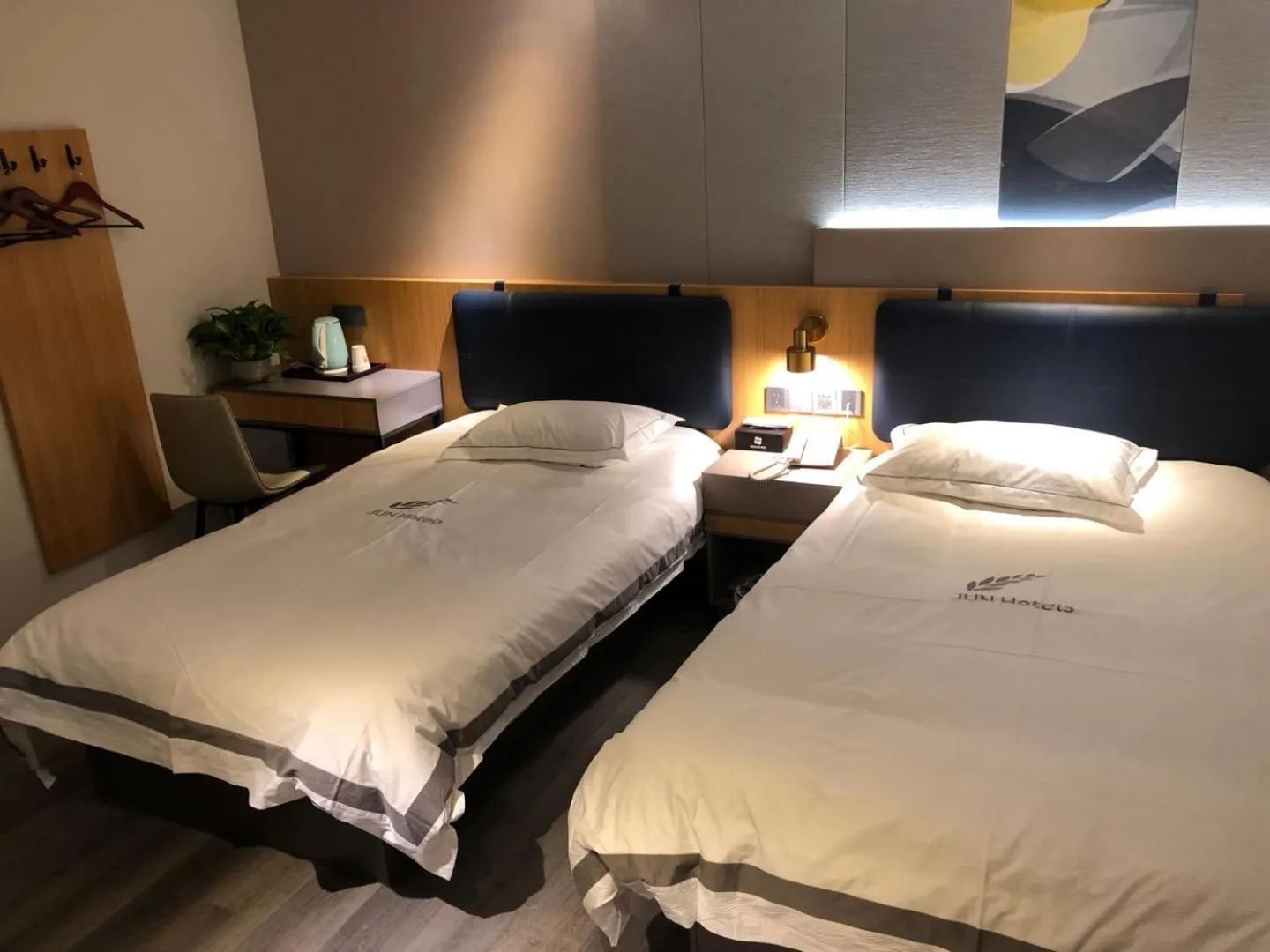Bed in JUNYI Hotel Nanjing Olympic Sports Center