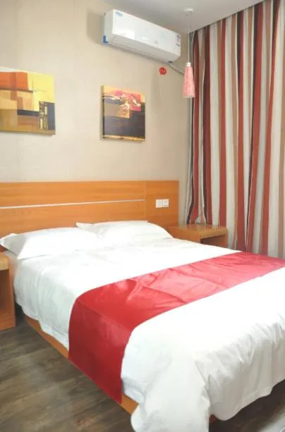 Bed in Thank Inn Chain Hotel Shandong Qingdao Junfeng Road