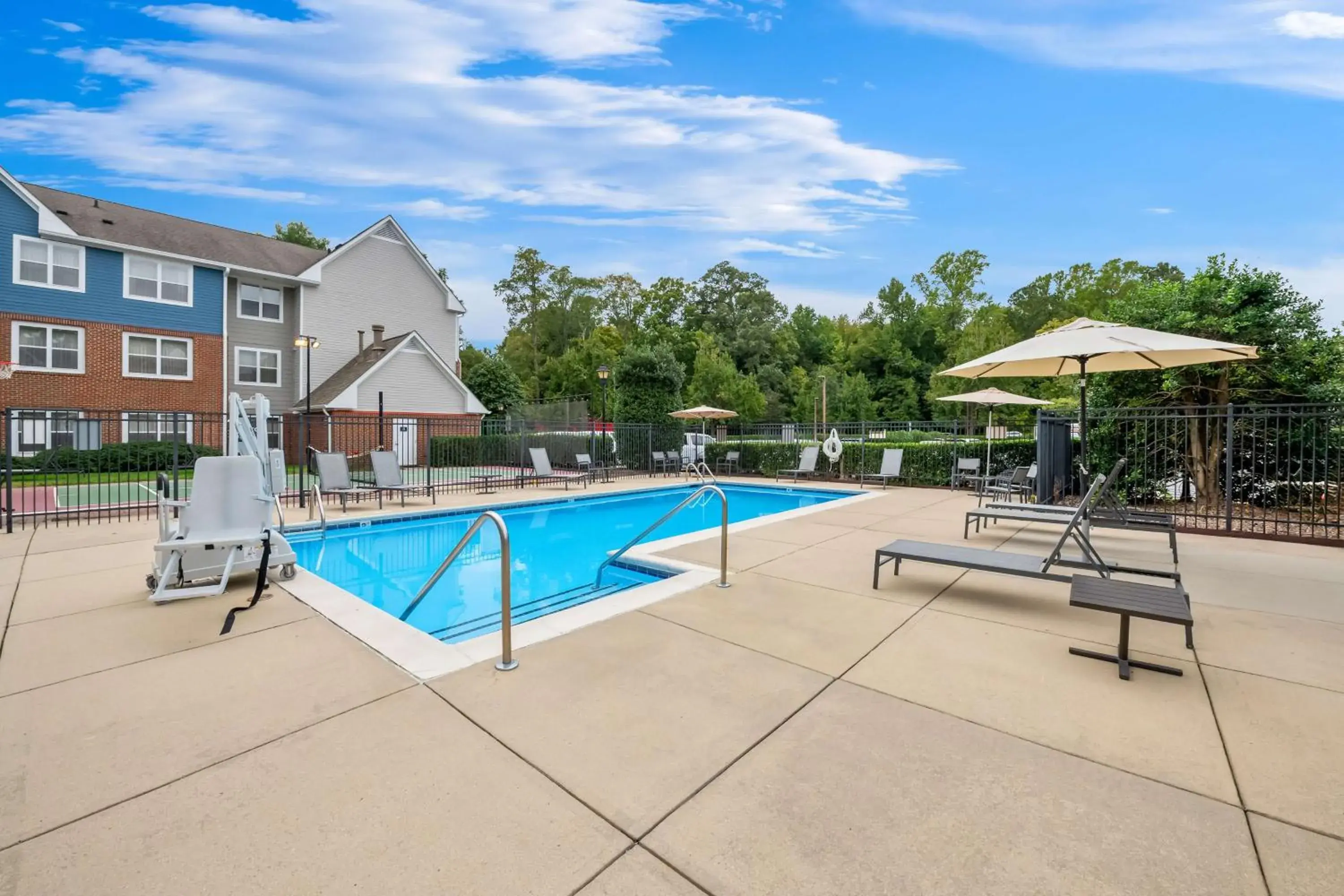 Pool view in Sonesta ES Suites Raleigh Cary Pool view in Sonesta ES Suites Raleigh Cary