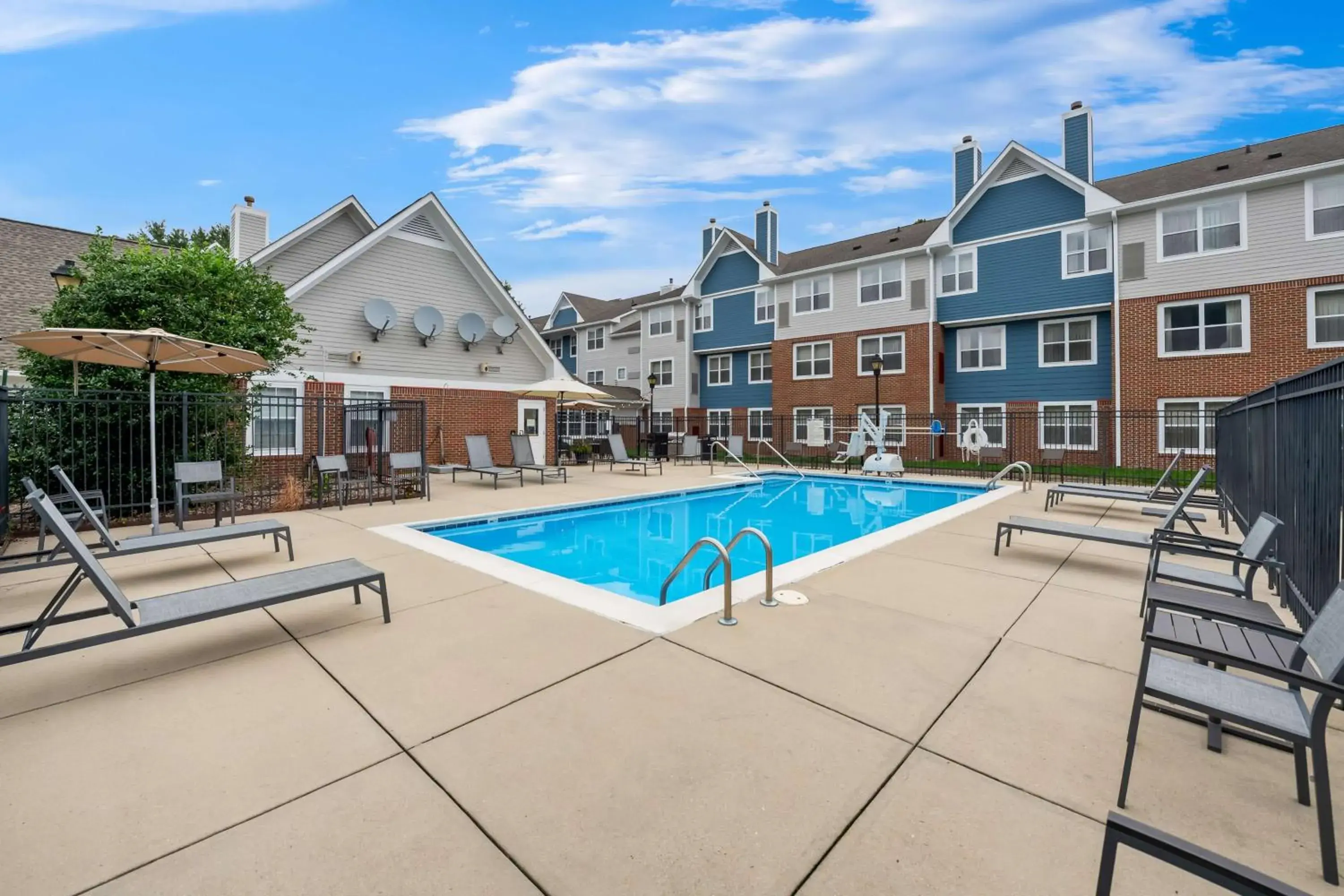 Pool view in Sonesta ES Suites Raleigh Cary Pool view in Sonesta ES Suites Raleigh Cary