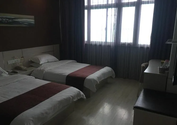 Bed in Thank Inn Chain Hotel Jiangsu Suzhou Wujiang Pedestrian Street