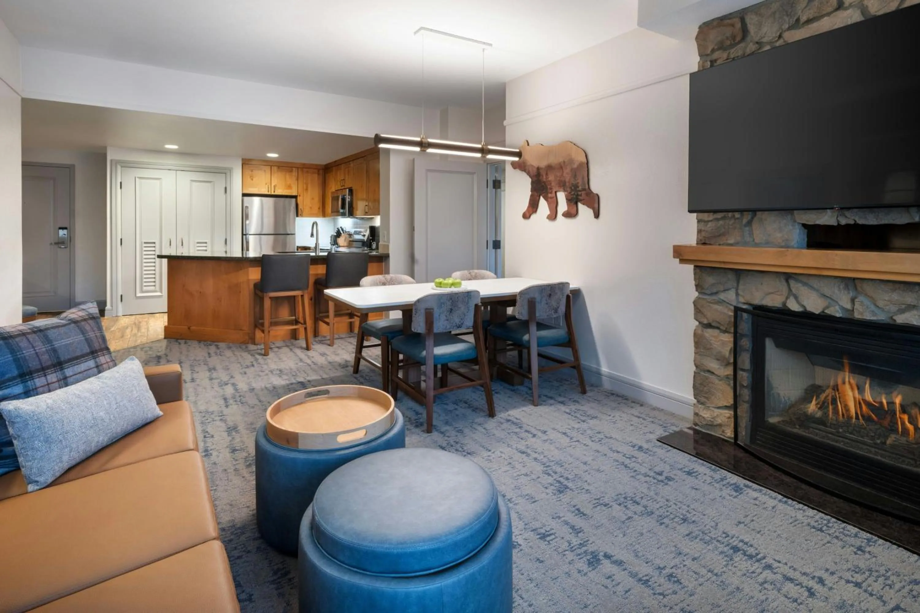 Living room in Marriott's Timber Lodge