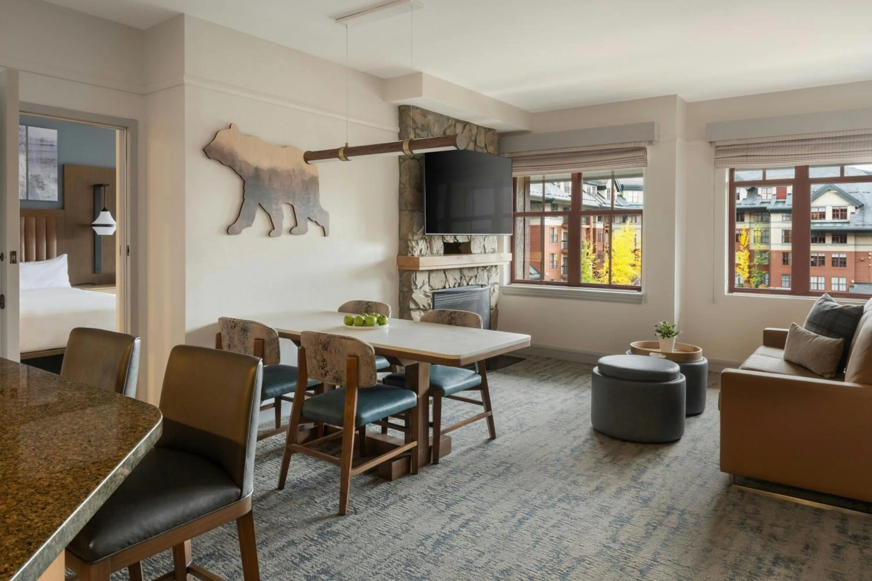 Living room in Marriott's Timber Lodge