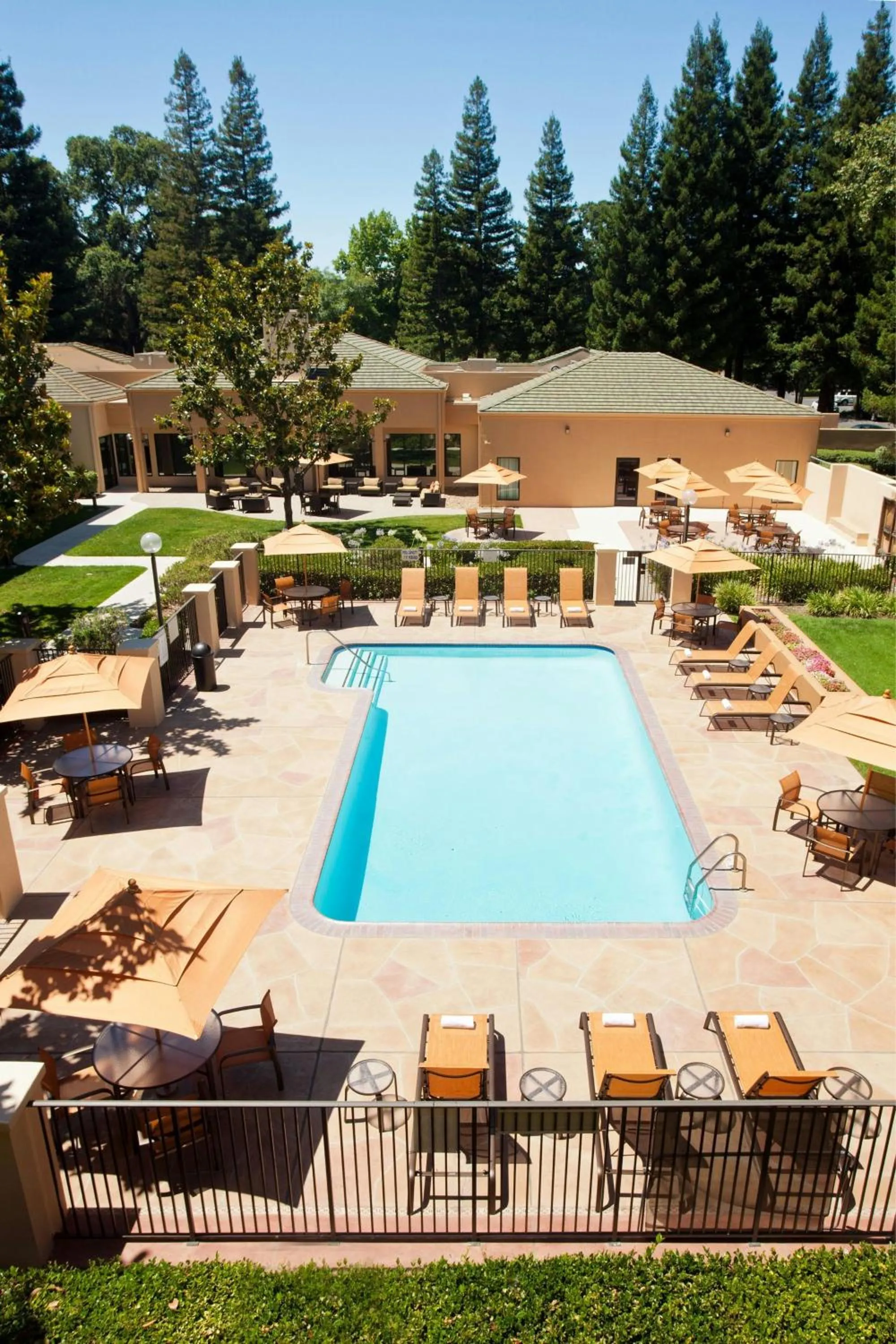 Swimming pool in Courtyard Sacramento Airport Natomas