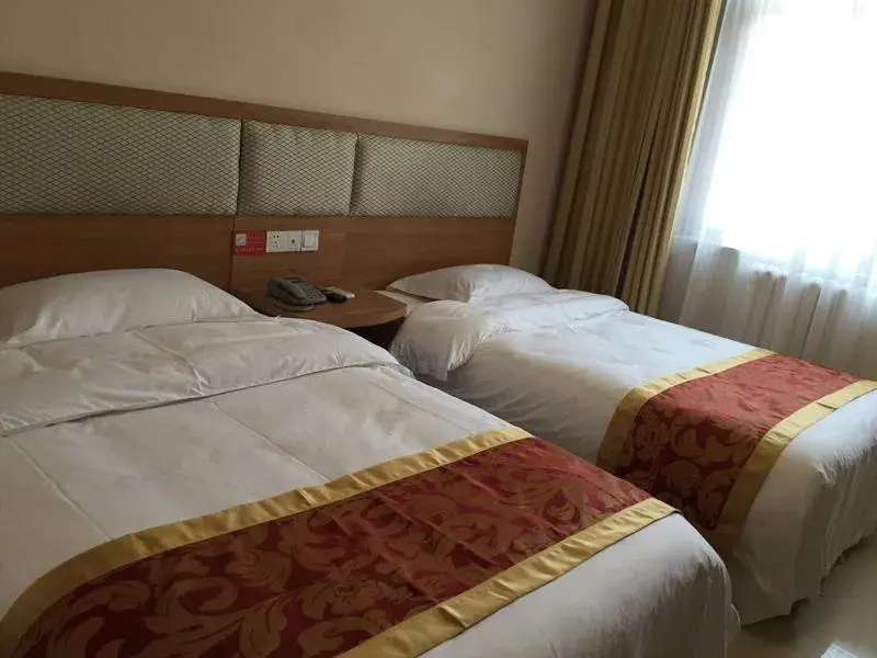 Bed in JUNYI Hotel Shandong Zaozhuang Shanting District Xinyuan Road Bed in JUNYI Hotel Shandong Zaozhuang Shanting District Xinyuan Road