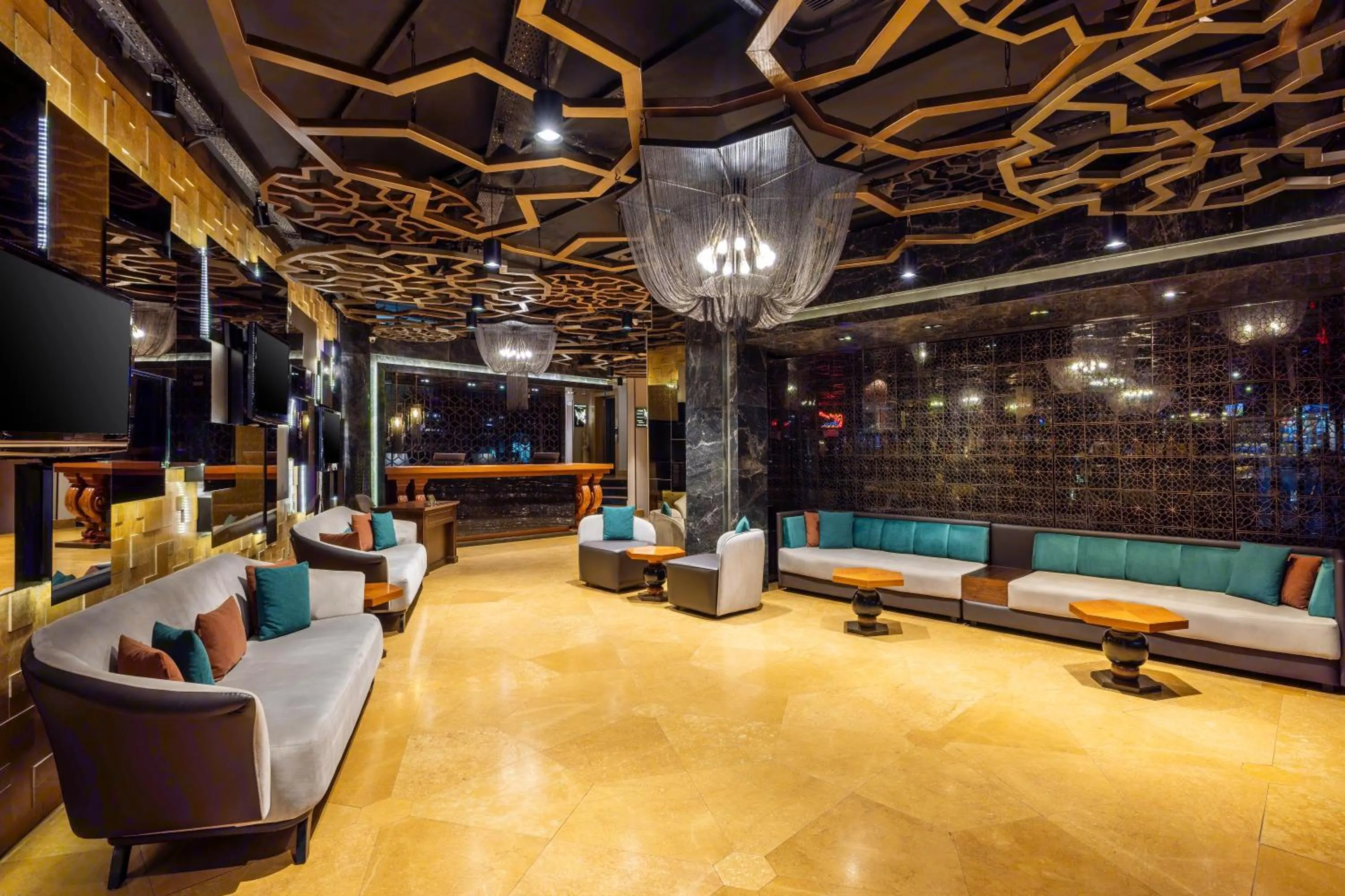 Seating area in AHC Old City Hotel