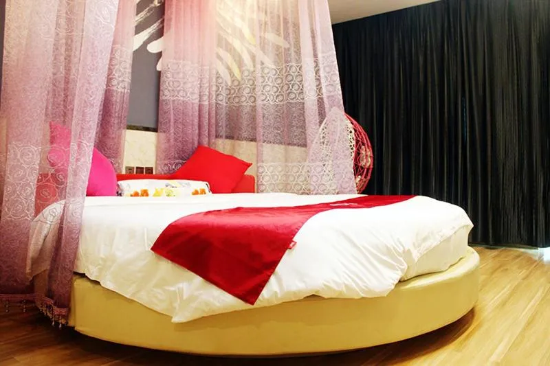 Bed in Thank Inn Chain Hotel Hebei Shijiazhuang Xingtang Town North Yongchang Road