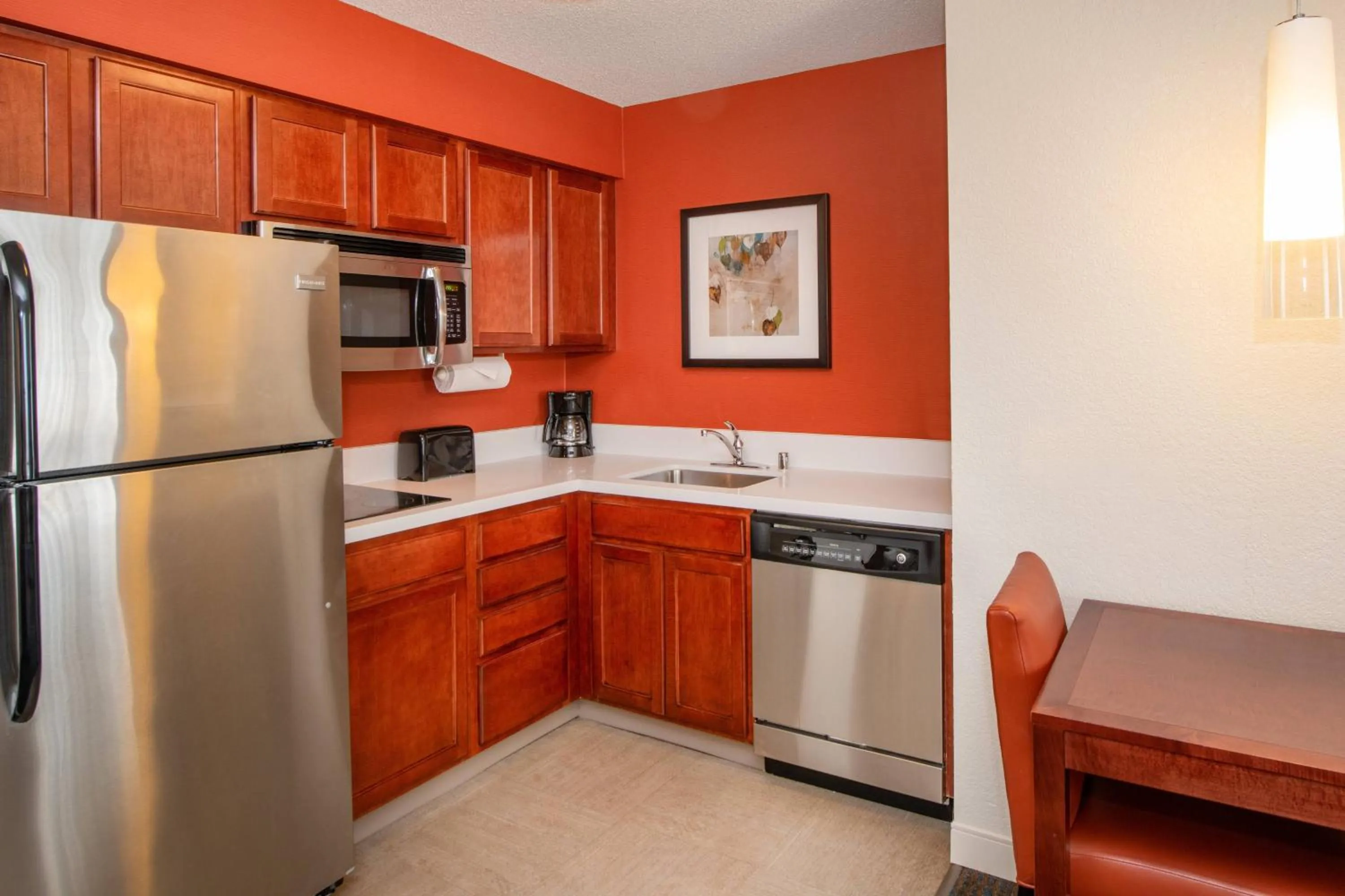 Kitchen or kitchenette in Residence Inn by Marriott Newark Silicon Valley