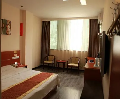 Bed in Thank Inn Chain Hotel Jiangsu Suqian Siyang Renmin Road