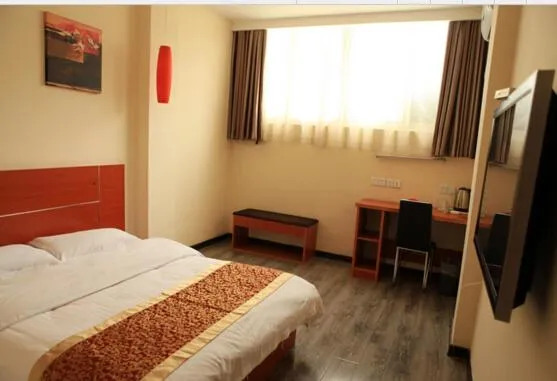 Bed in Thank Inn Chain Hotel Jiangsu Suqian Siyang Renmin Road