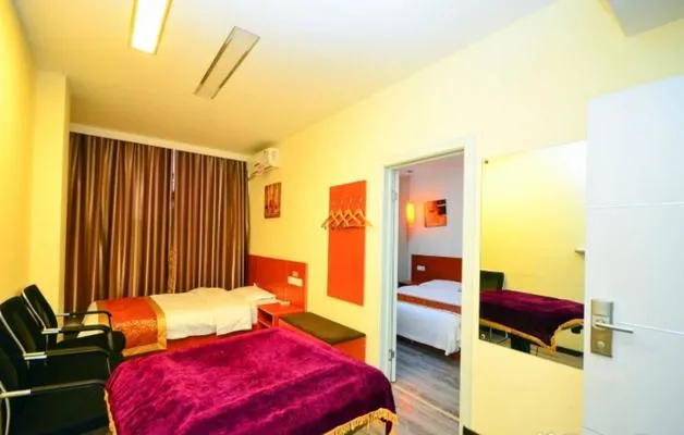 Bed in Thank Inn Chain Hotel Jiangsu Suqian Siyang Renmin Road