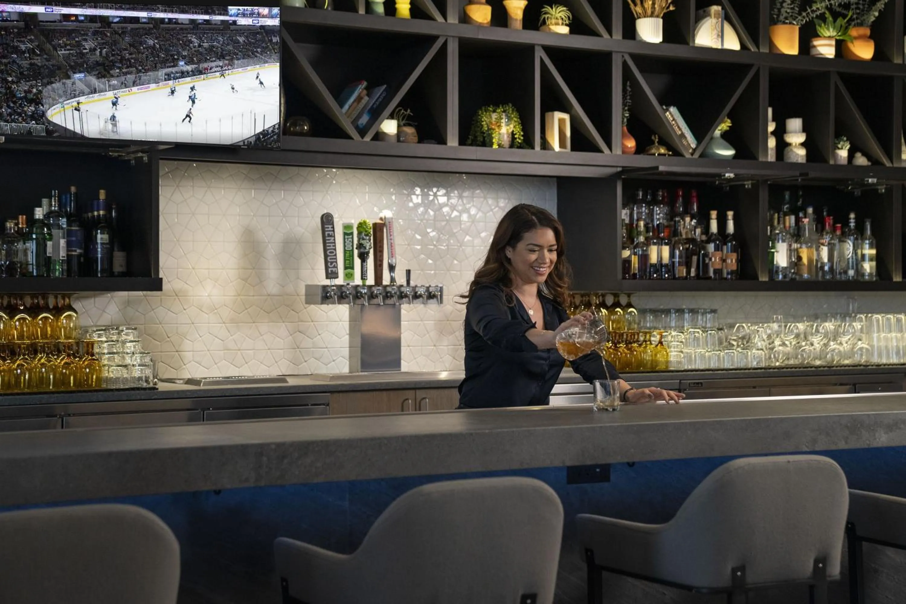 Lounge or bar in San Jose Marriott