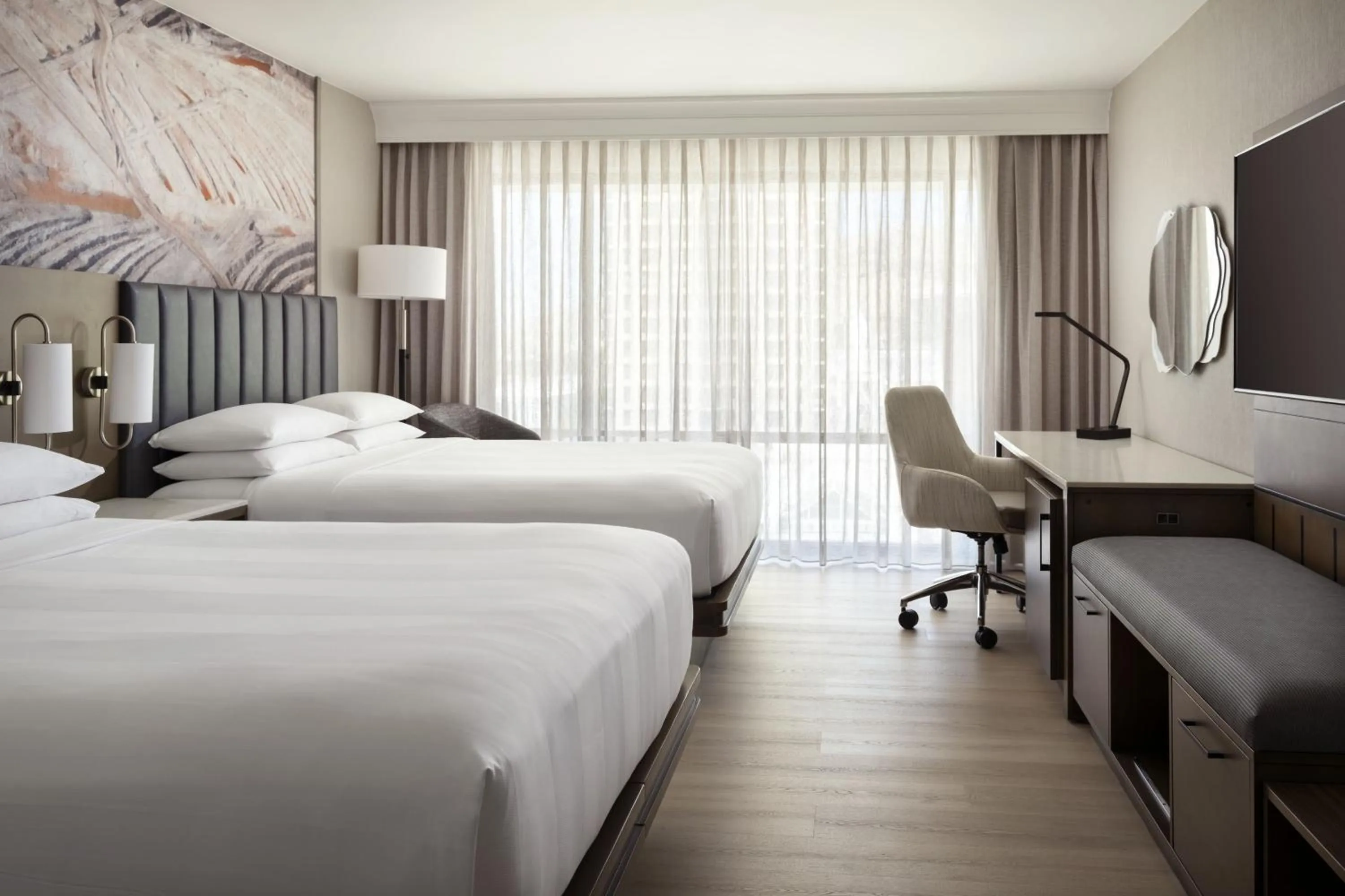 Photo of the whole room, Bed in Salt Lake Marriott Downtown at City Creek