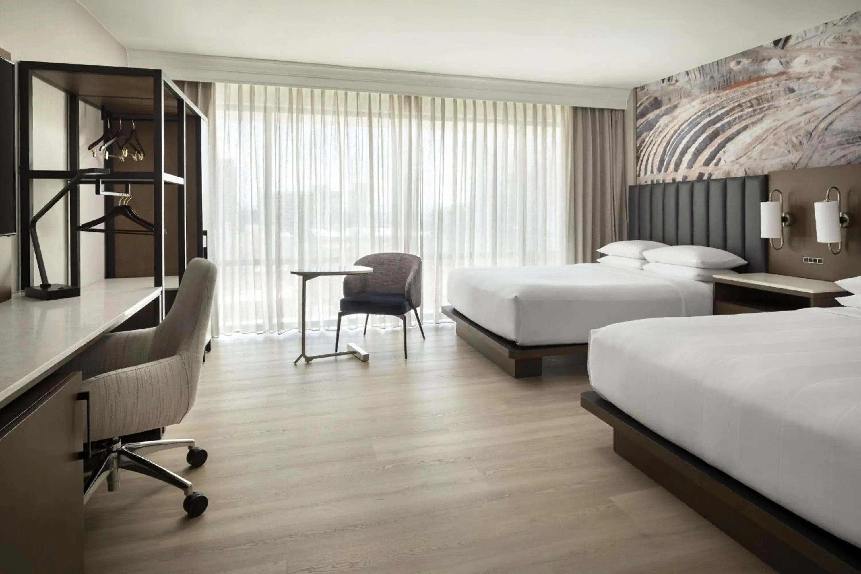 Guest Room, 2 Queen Beds with View in Salt Lake Marriott Downtown at City Creek Guest Room, 2 Queen Beds with View in Salt Lake Marriott Downtown at City Creek