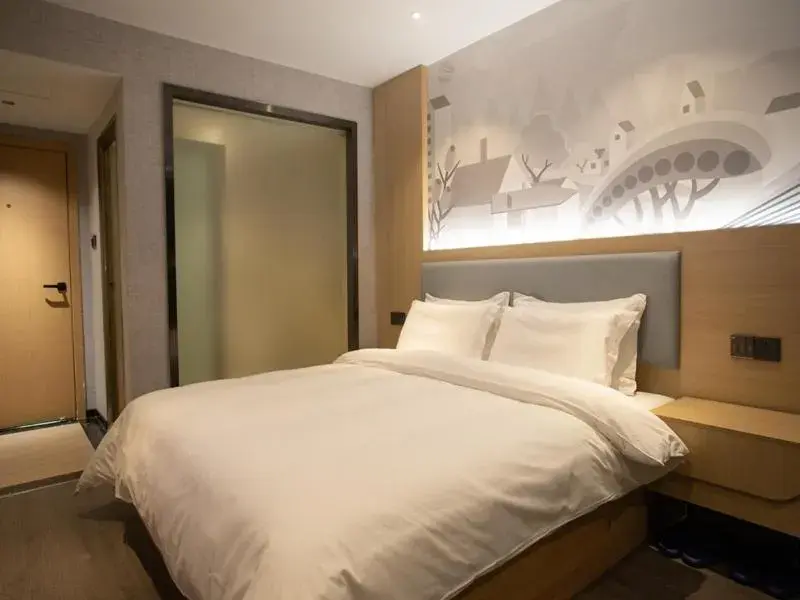 Bed in Thank Inn Chain Hotel Hunan Huaihua Hecheng District South High Speed Rail Station Bed in Thank Inn Chain Hotel Hunan Huaihua Hecheng District South High Speed Rail Station