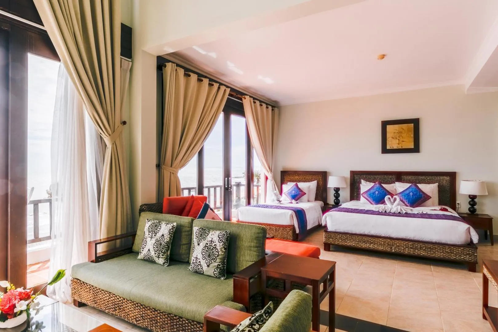 Bedroom, Bed in Lotus Muine Resort & Spa