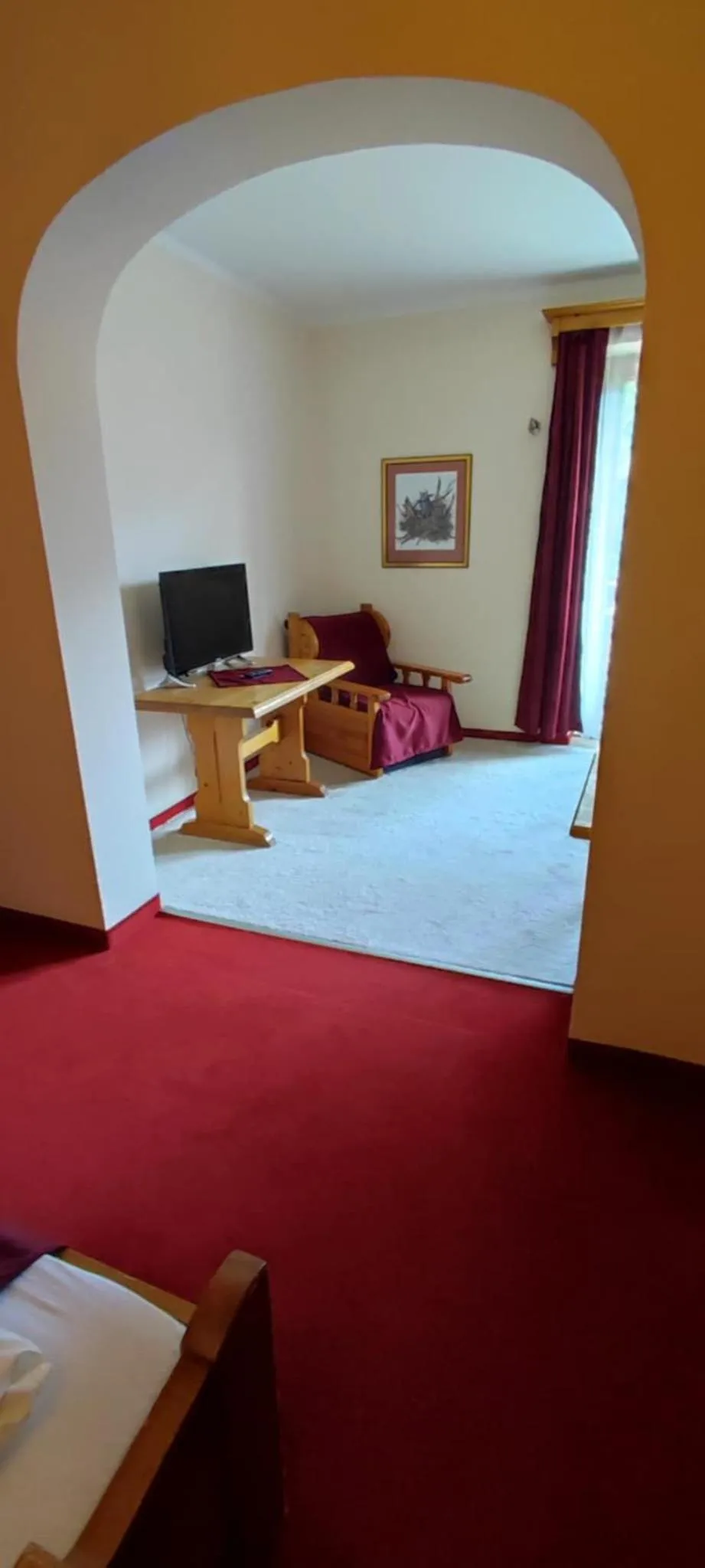 Bed in Hotel Aquamarin