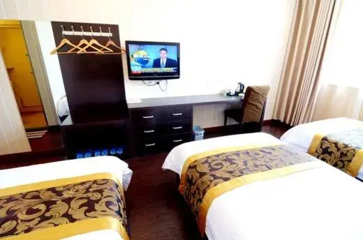 Bed in JUNYI Hotel Shaanxi Xi'an North 3rd Ring Daminggong Building Materials Market Bed in JUNYI Hotel Shaanxi Xi'an North 3rd Ring Daminggong Building Materials Market