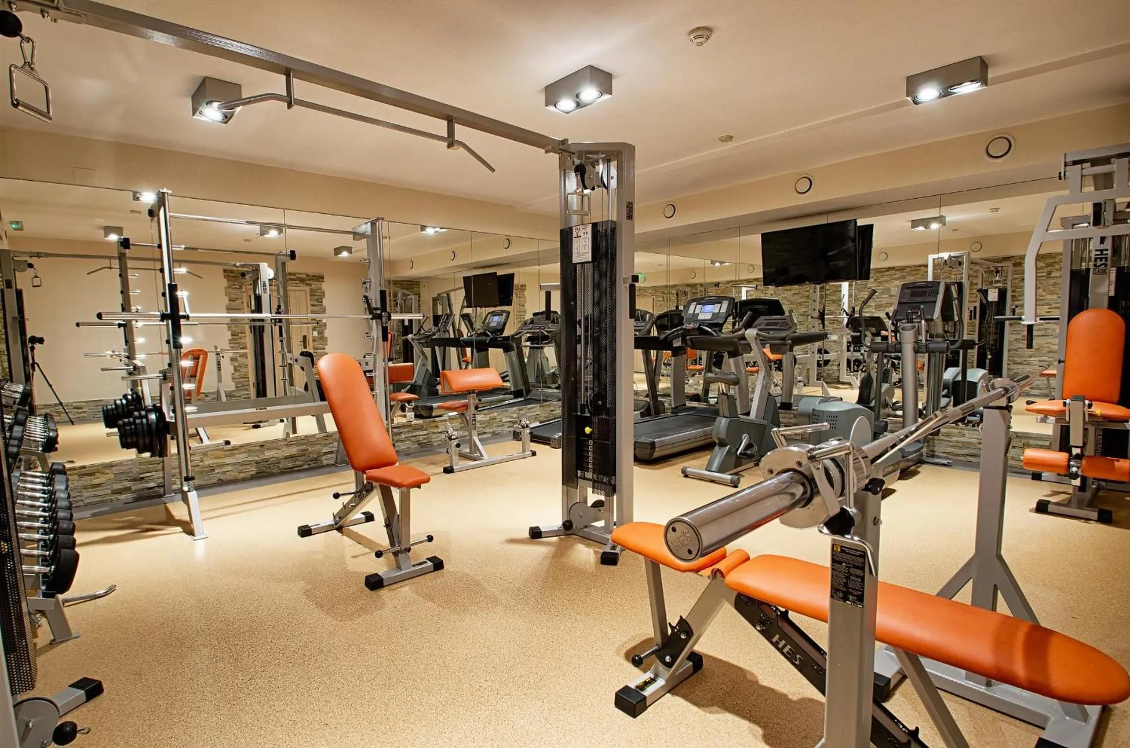 Fitness centre/facilities in Hotel Toporów