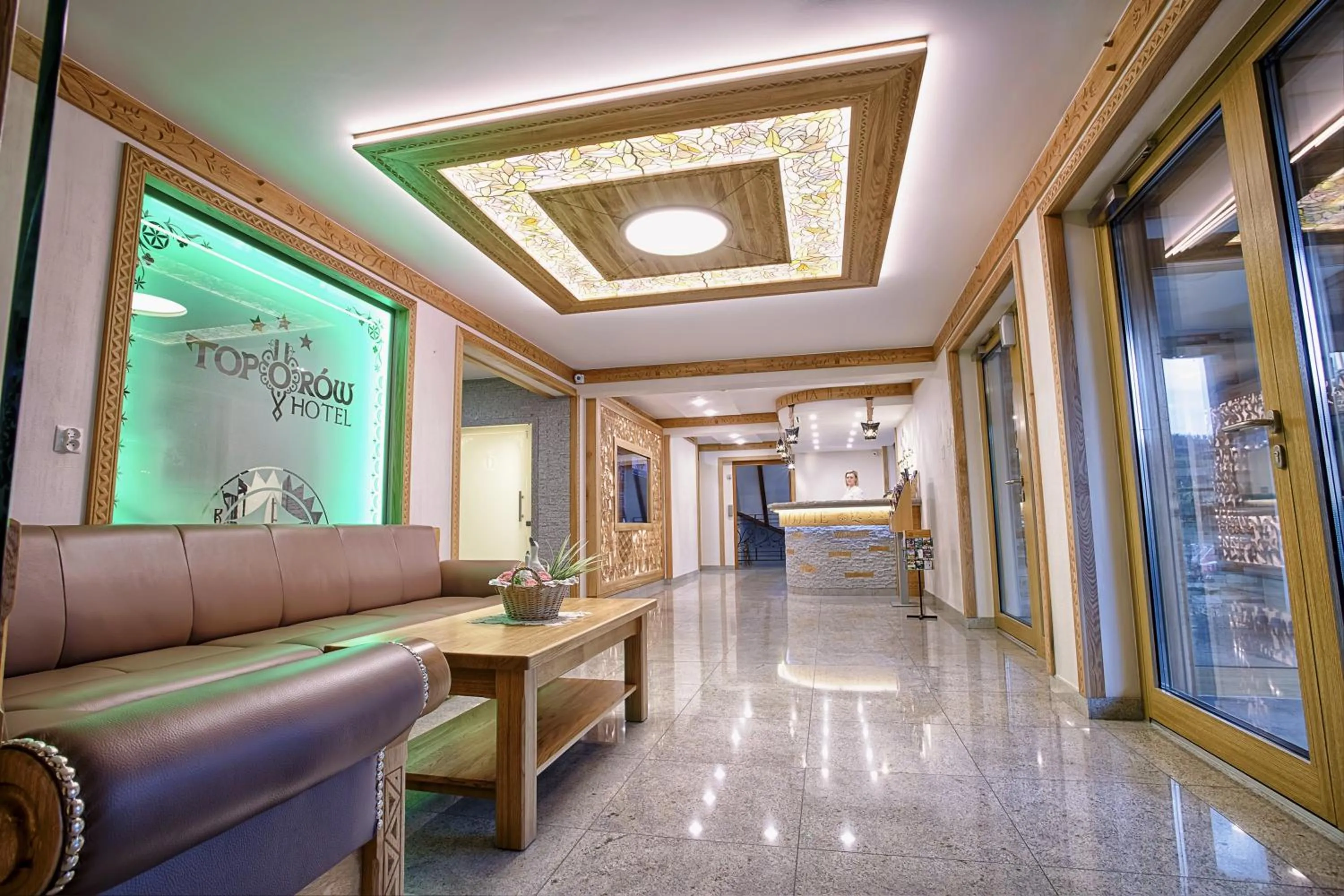 Lobby or reception in Hotel Toporów