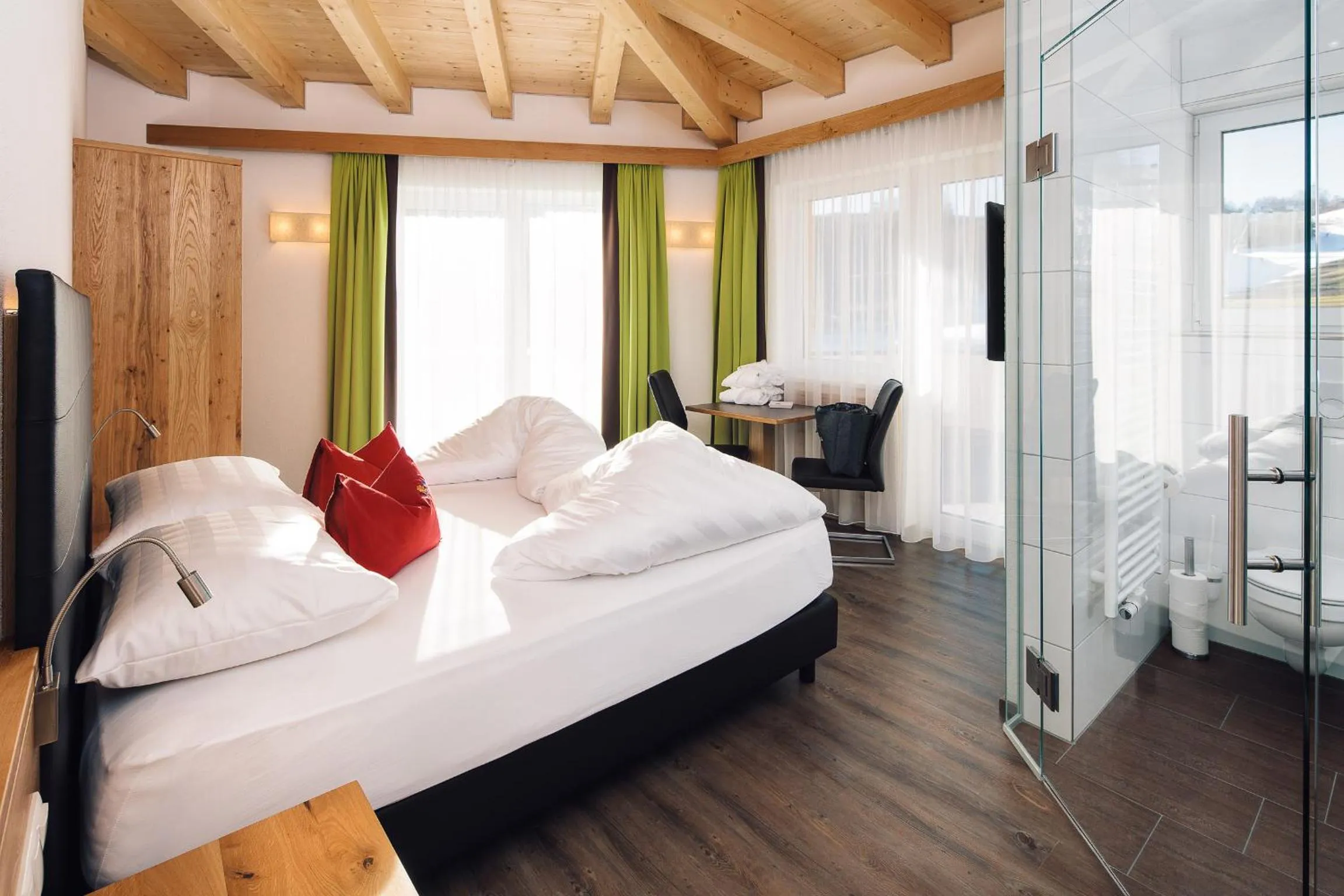 Bedroom, Bed in Hotel Sonnleiten