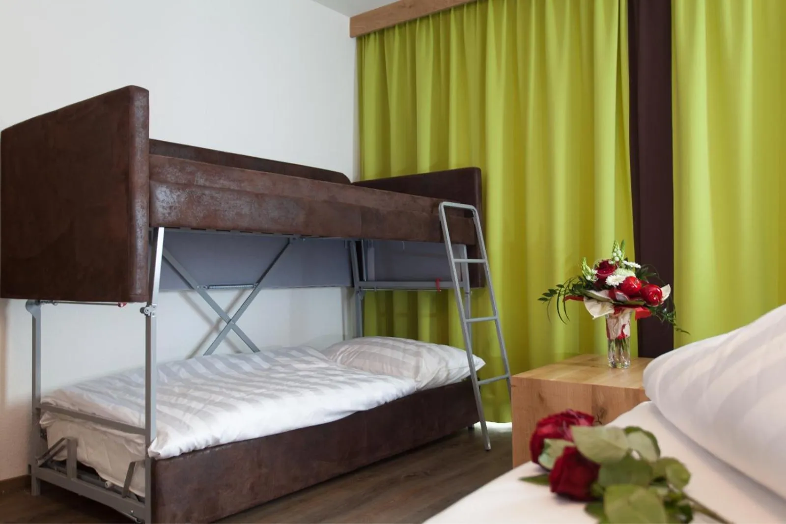 Decorative detail, Bed in Hotel Sonnleiten